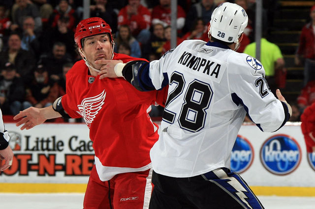 Top Five Enforcers in Red Wings' History - The Hockey News Detroit Red Wings  News, Analysis and More