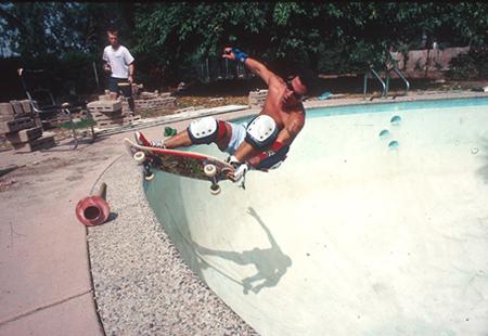 old school pool skateboard