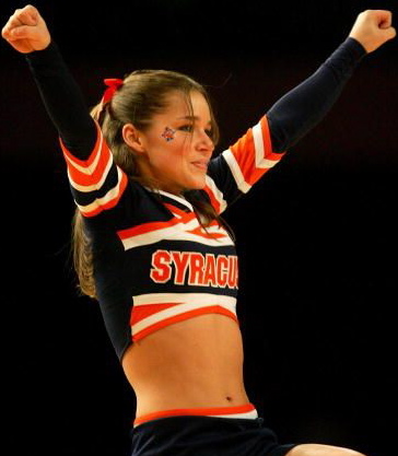 syracuse college cheerleaders football hottie rankings hottest east big boston seem cellar least she hand way its find other division