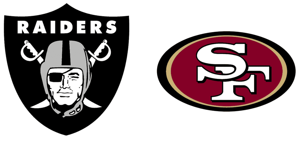 the raiders and the 49ers