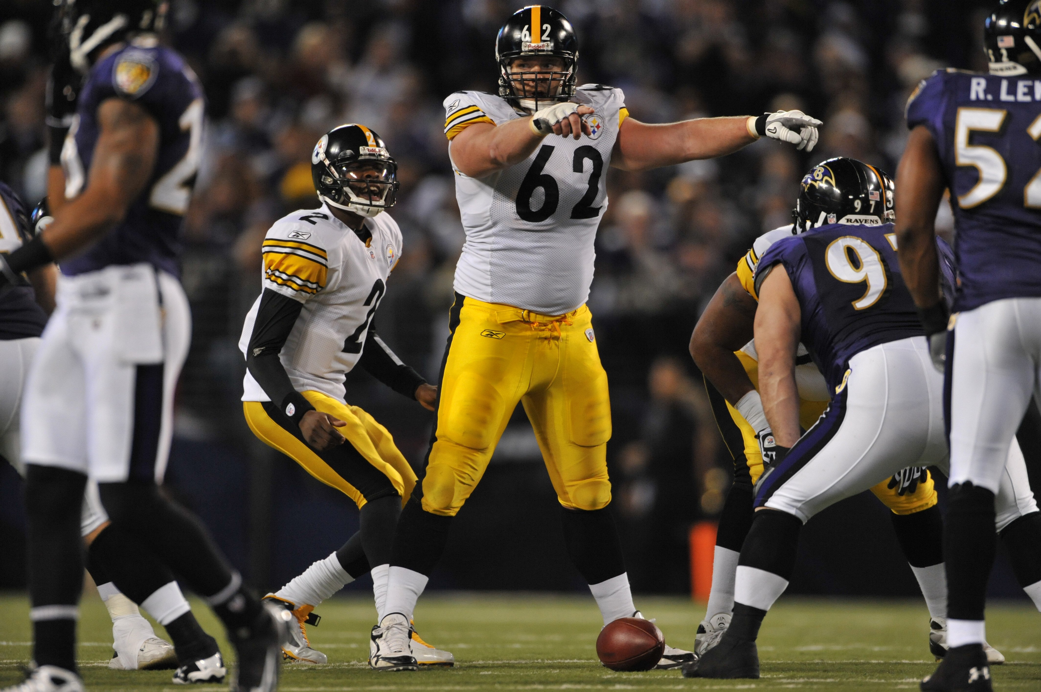 Pittsburgh Steelers Antwaan Randle El (82) and Mike Logan (31