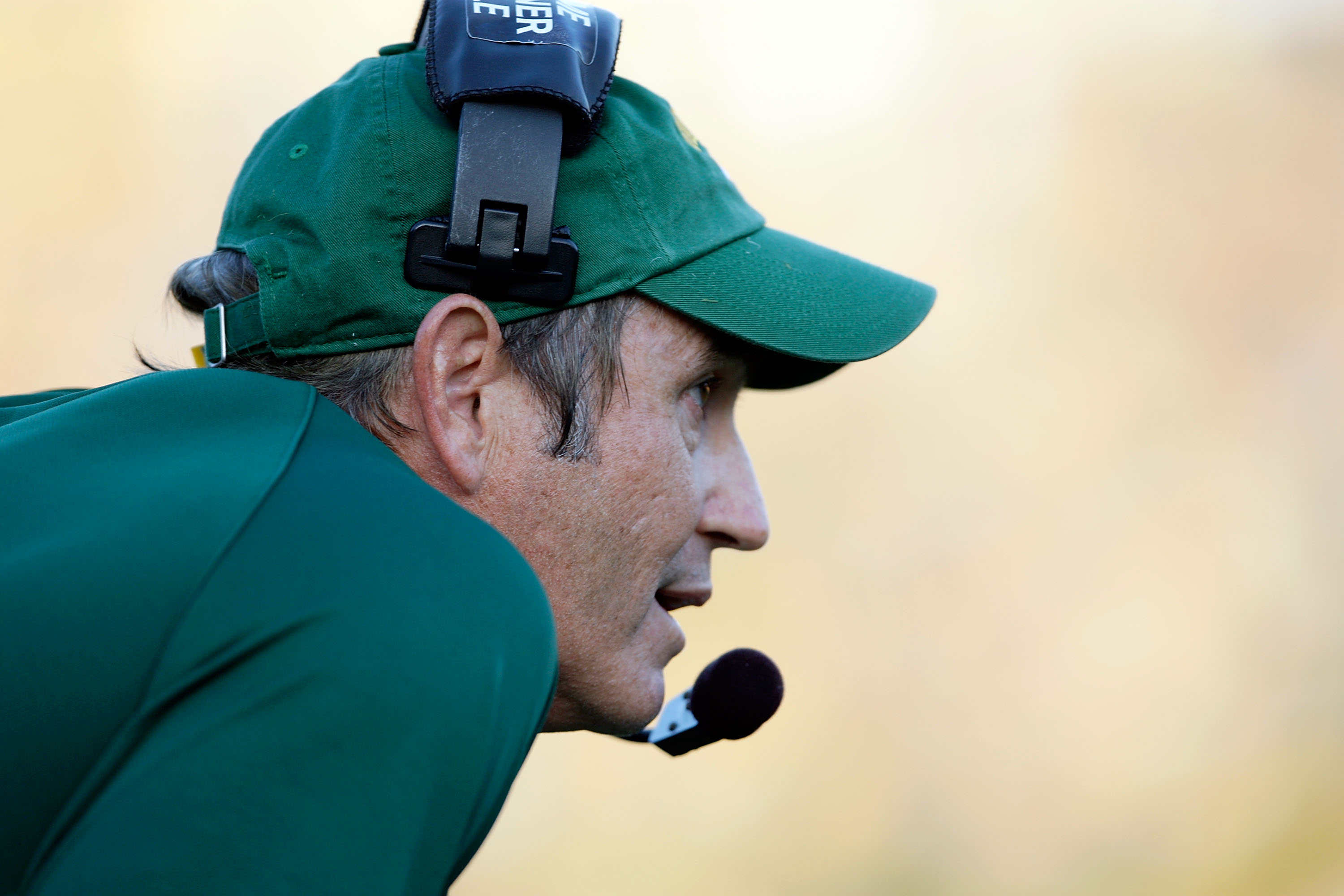 COLUMBIA, MO - NOVEMBER 07:  Head coach Art Briles of the Baylor Bears watches from the sidelines during the game against the Missouri Tigers at Faurot Field at Memorial Stadium on November 7, 2009 in Columbia, Missouri.  (Photo by Jamie Squire/Getty Imag