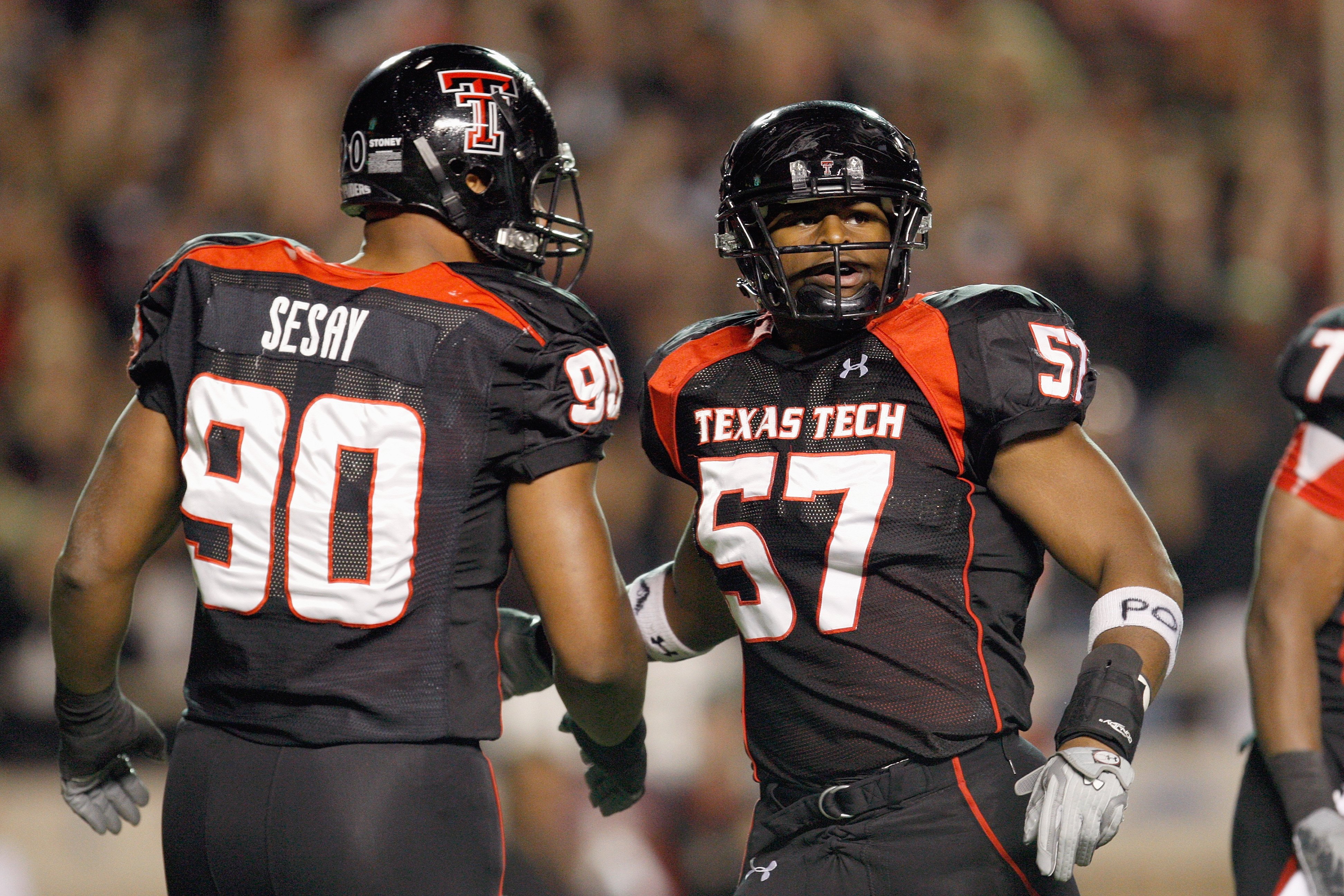 Texas Tech Red Raiders Team-Issued #78 White and Black Jersey from the 2013  NCAA Football Season