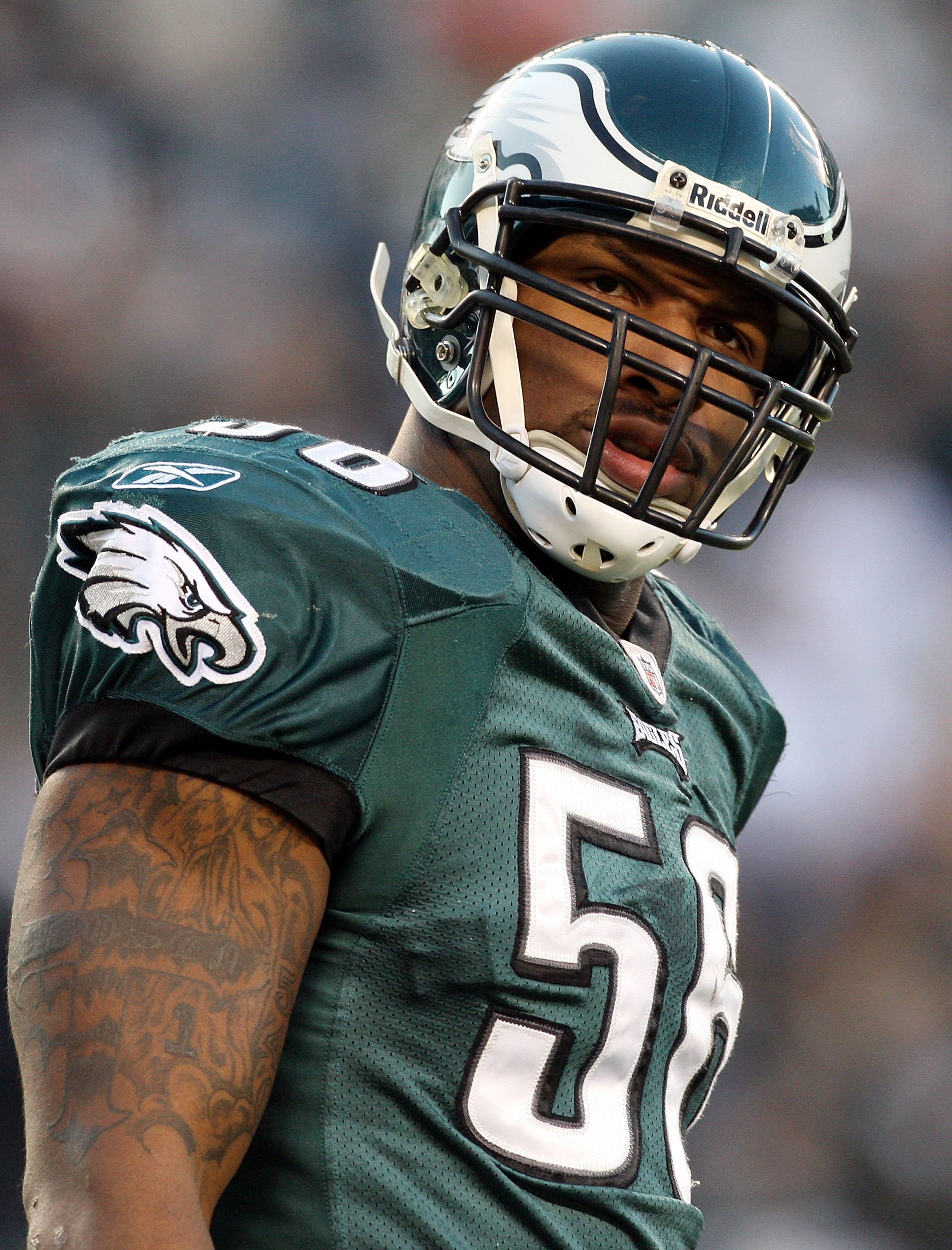 Philadelphia Eagles linebacker Akeem Jordan (56). The Washington