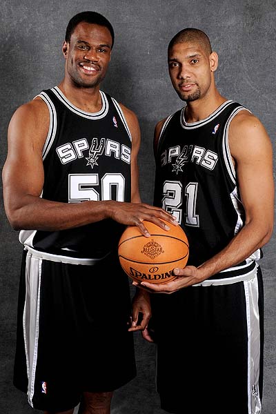 The "Twin Towers" David Robinson and Tim Duncan