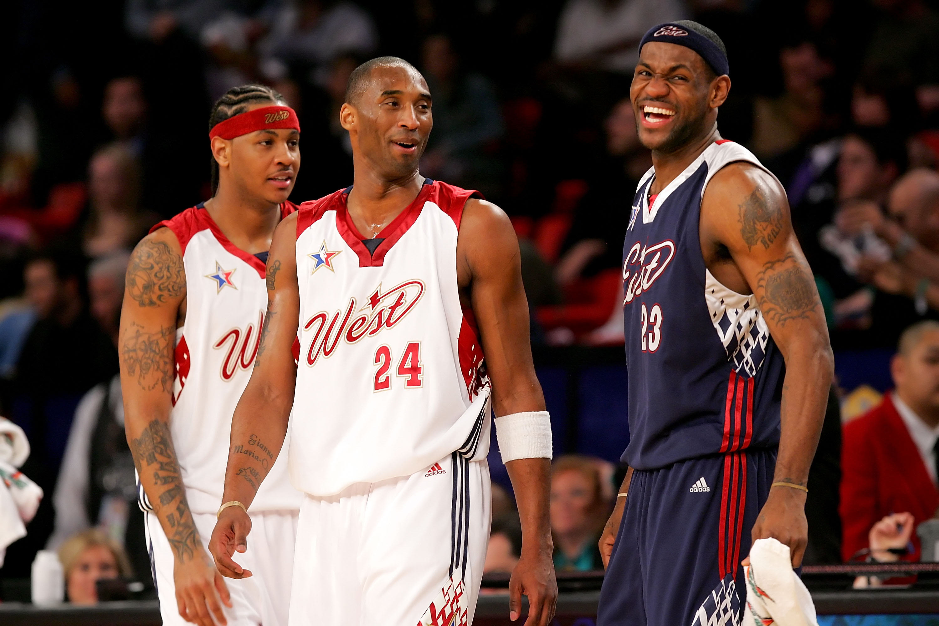 Adidas 2011 Kobe Bryant NBA West All Star Jersey Mens Size Medium +2” Length