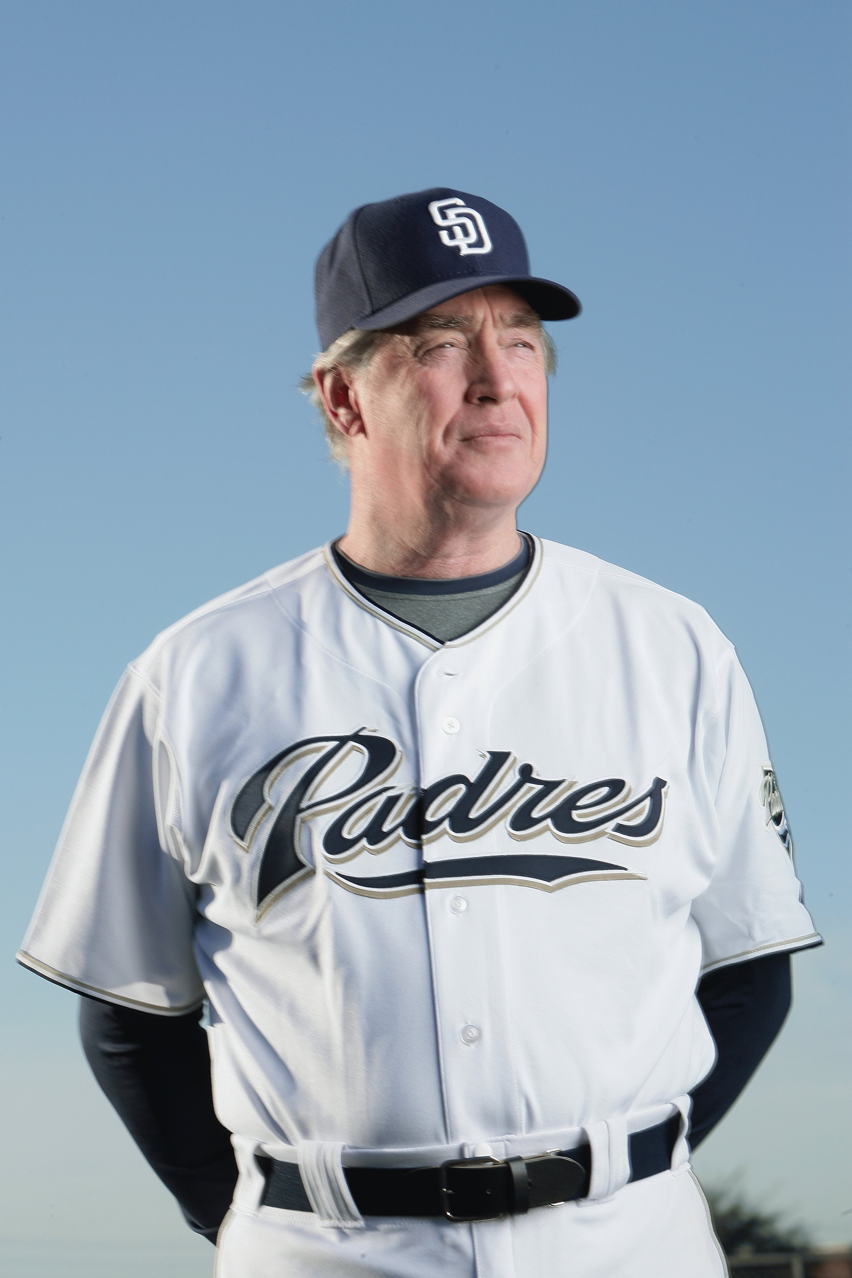 PEORIA, AZ - FEBRUARY 24:  Bench coach Ted Simmons of the San Diego Padres poses during photo day at Peoria Stadium on February 24, 2009 in Peoria, Arizona. (Photo by Donald Miralle/Getty Images)