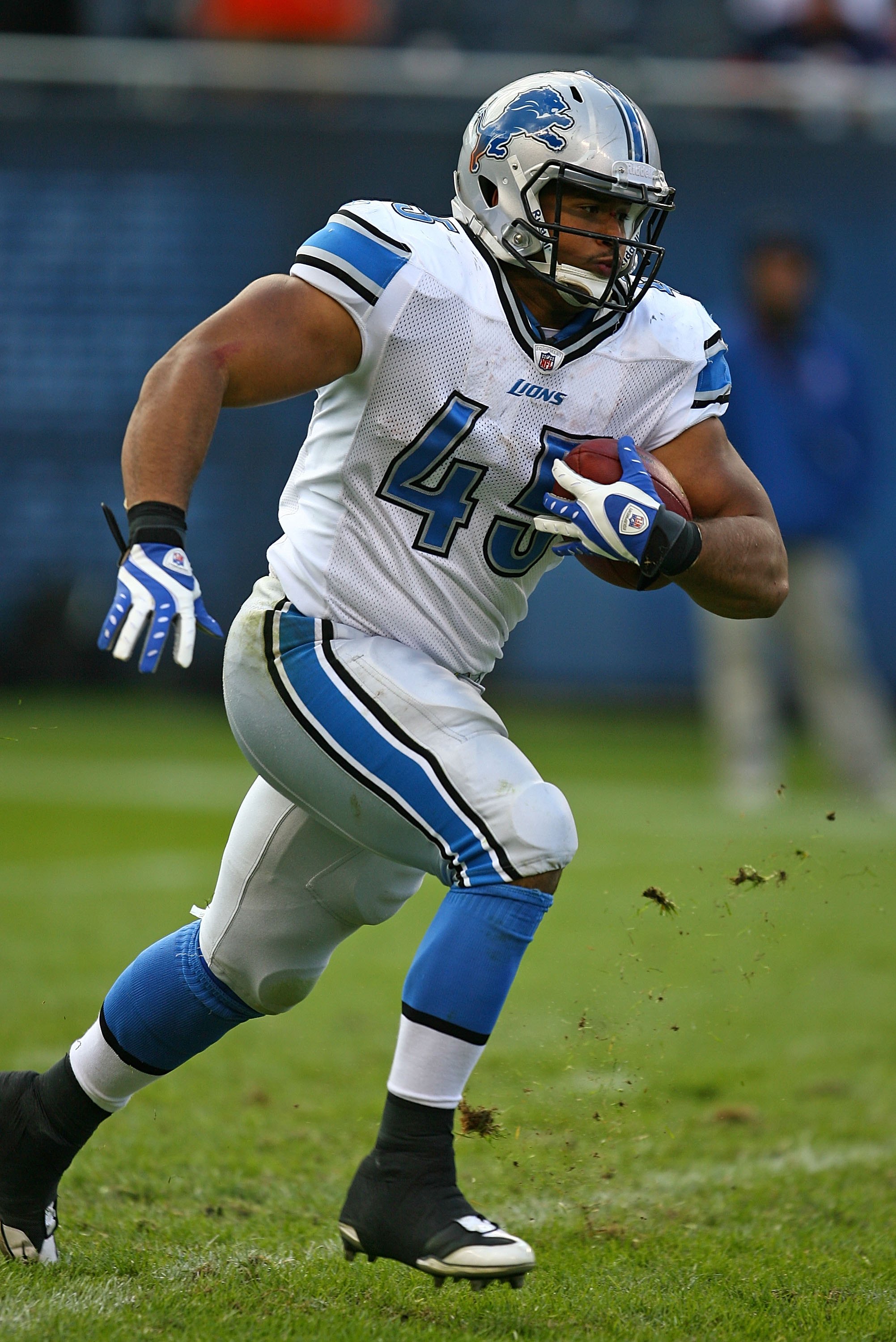 Photo: Detroit Lions Jerome Felton on Sidelines of Pittsburgh Pre-season  Game - PIT2010081420 