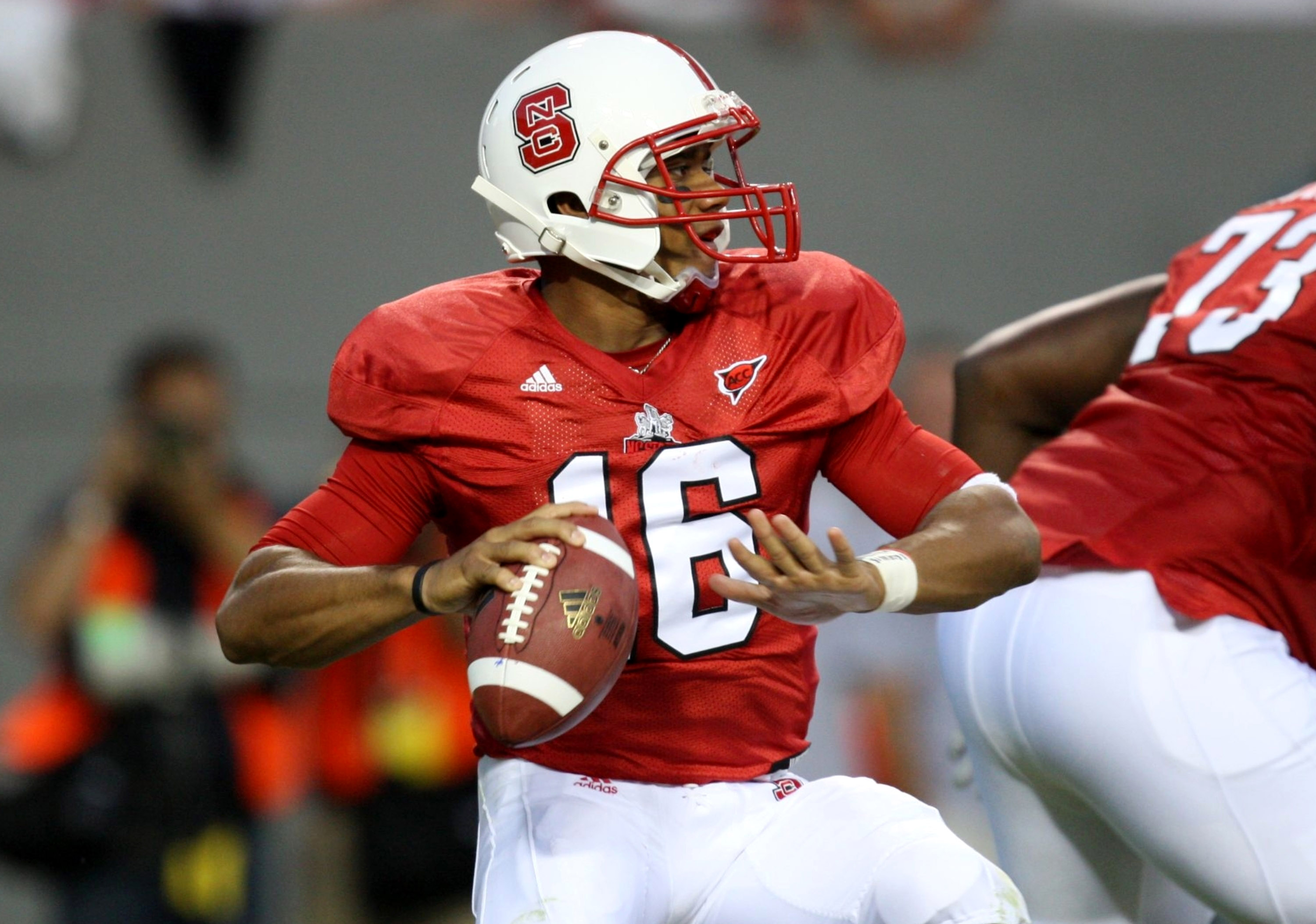 Russell Wilson NC State Wolfpack adidas Alumni Football Jersey - Red