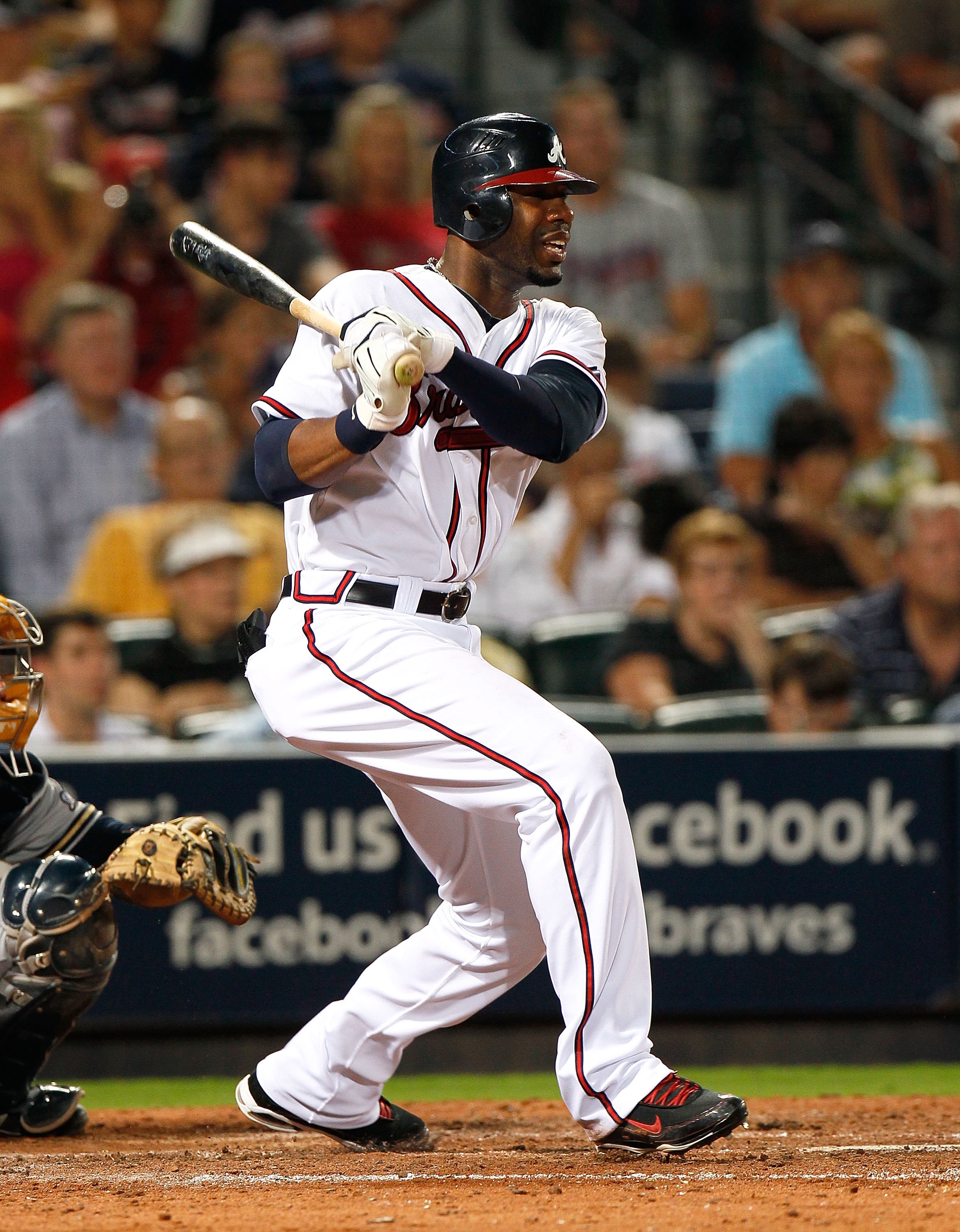 Jason Heyward Unsigned Atlanta Braves Game Issued Louisville Slugger Pink  MLB Bat – Radtke Sports