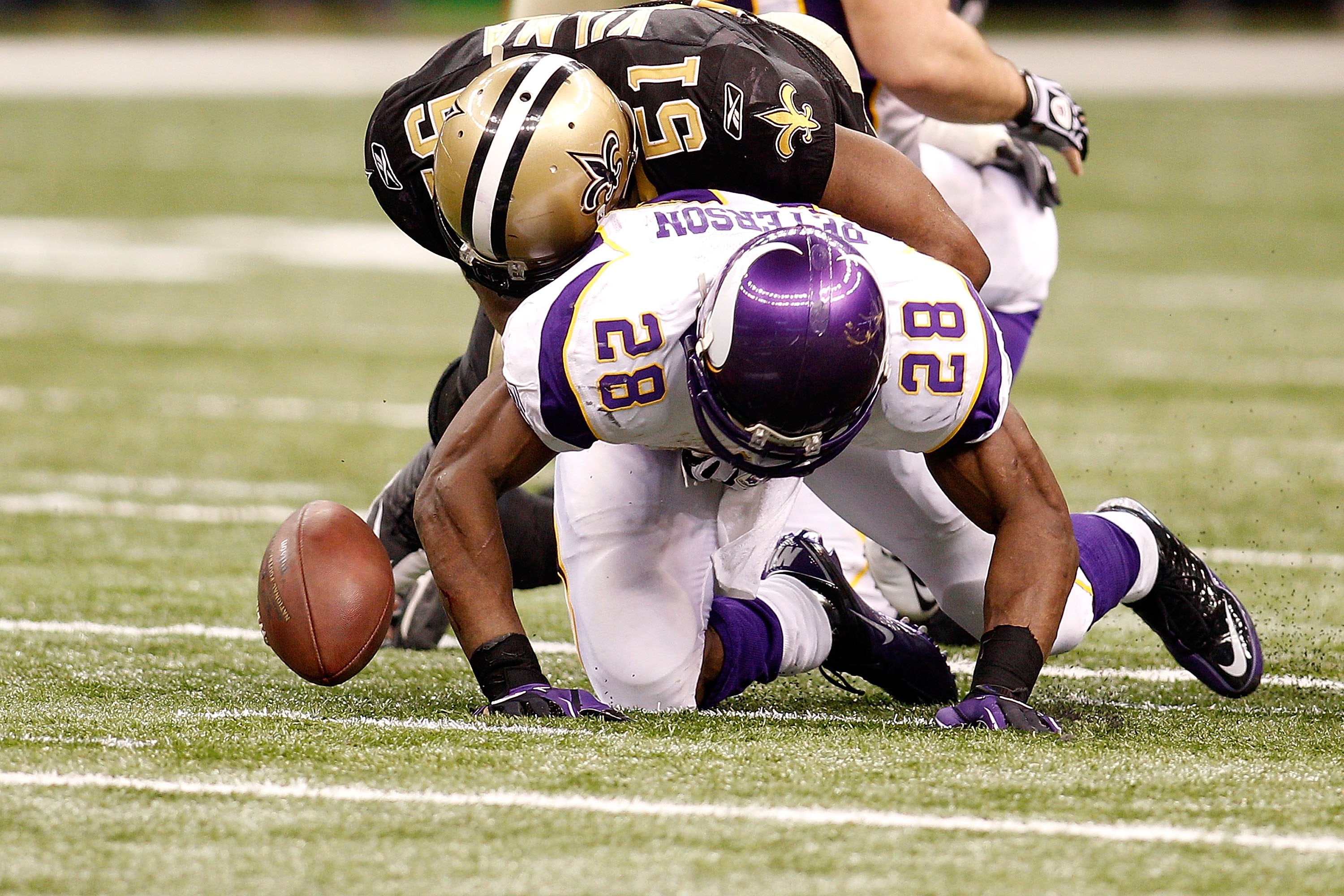 On The Ground At New Orleans Saints v Minnesota Vikings 