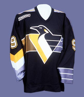 penguins black and gold jersey