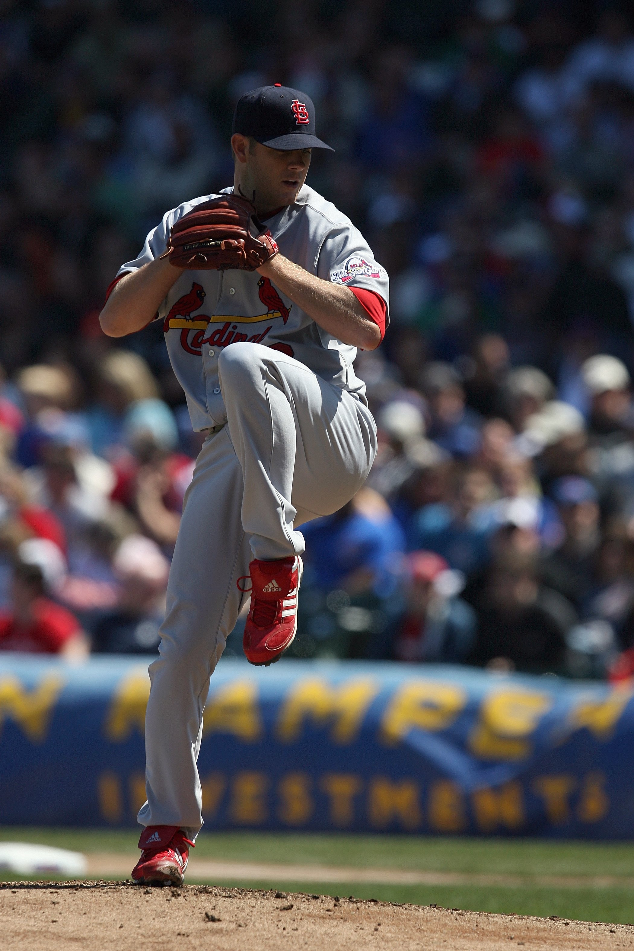 St. Louis Cardinals pitcher P.J. Walters delivers wearing the
