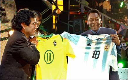 Pele and Maradona