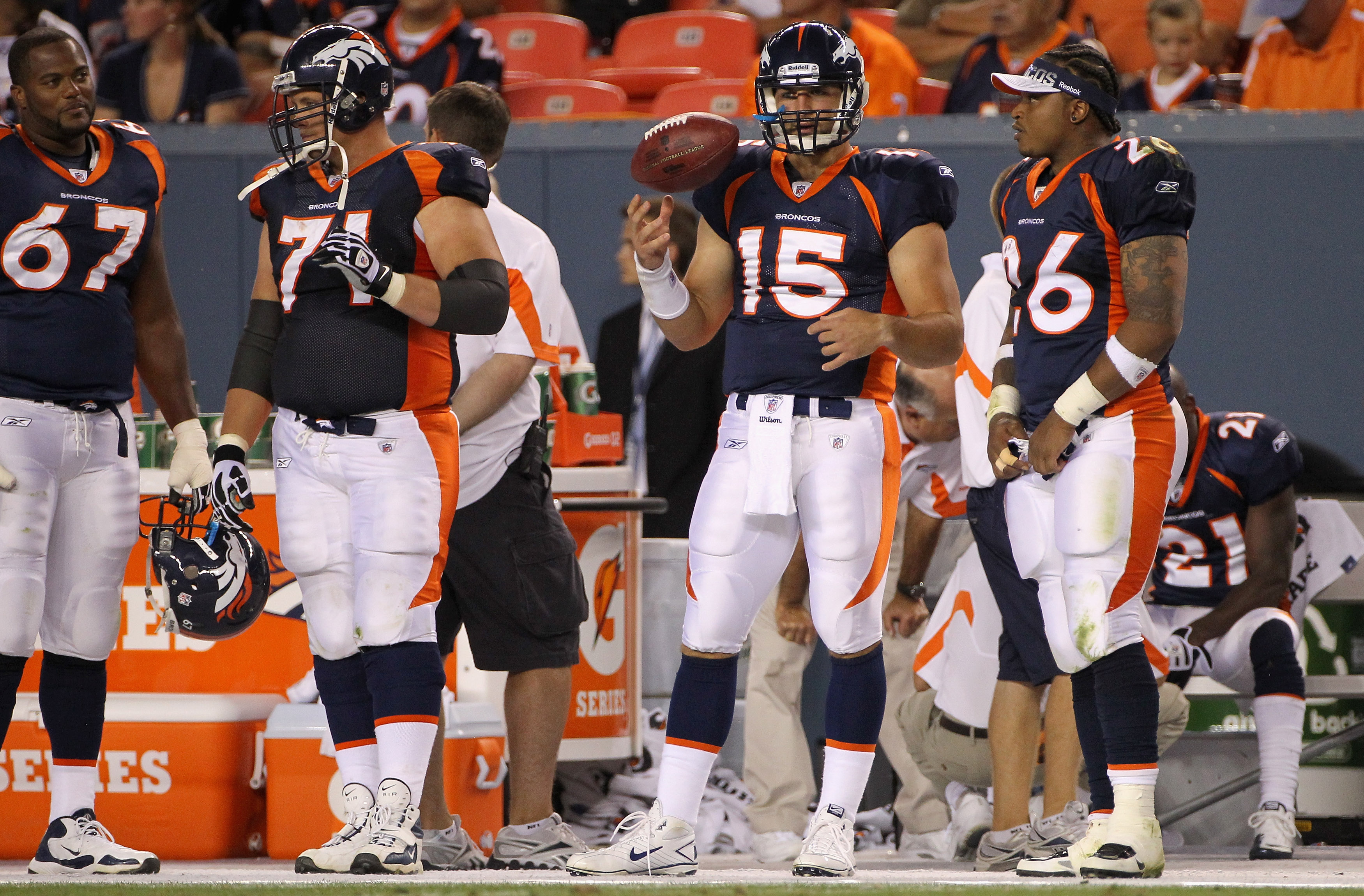 Tim Tebow and Brady Quinn are sniping at each other