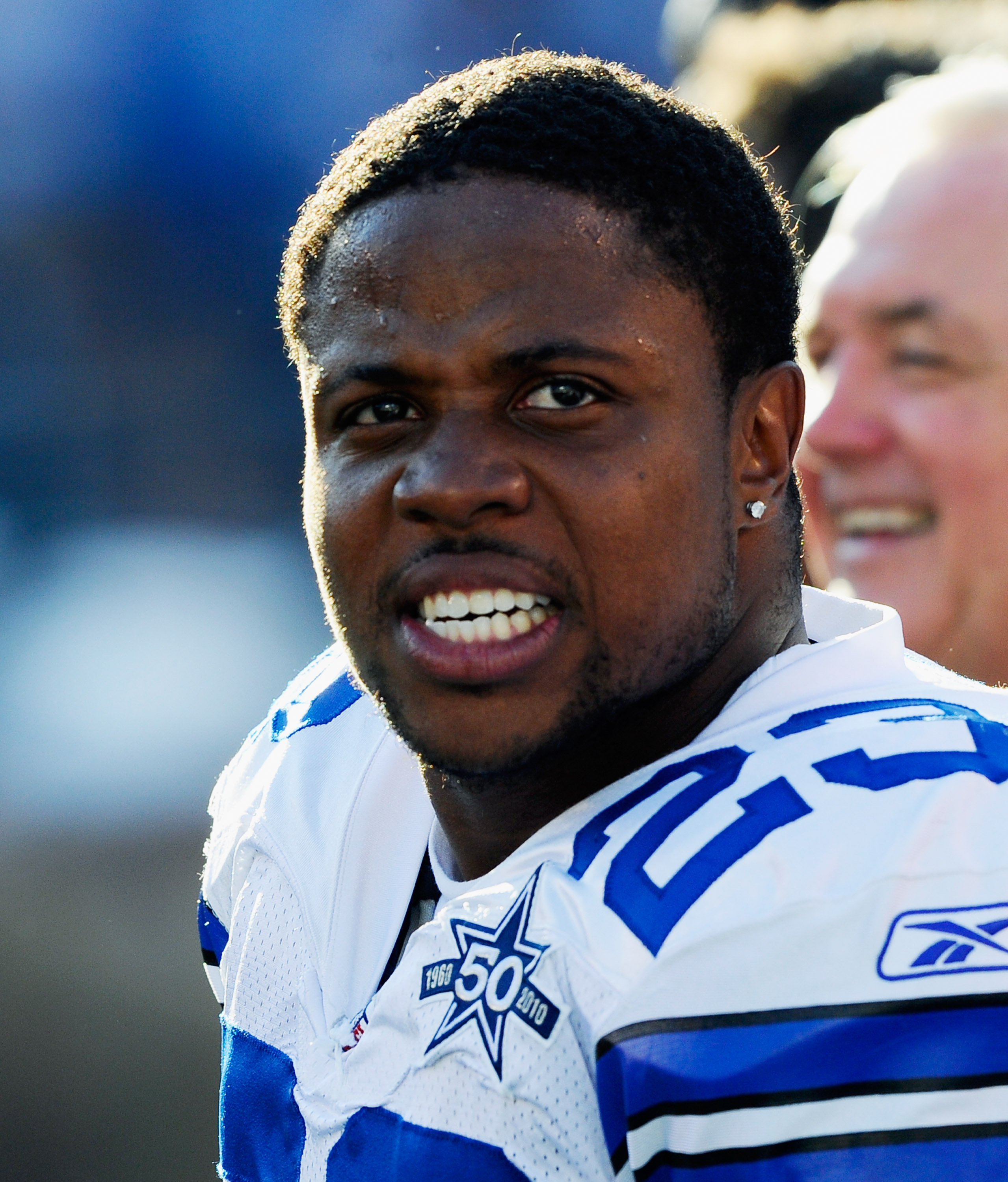 Dallas Cowboys running back Tashard Choice (23) celebrates after a