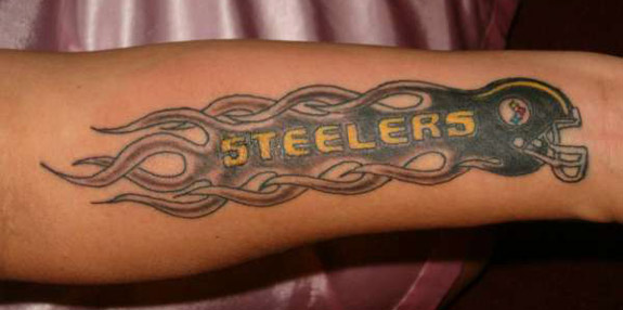 Steelers Fan Gets Terrible Towel Tattoo Photo  BlackSportsOnline