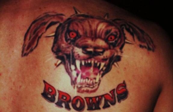 Fan Gets Cleveland Browns Super Bowl Champions Tattoo Ahead Of 20182019  Season