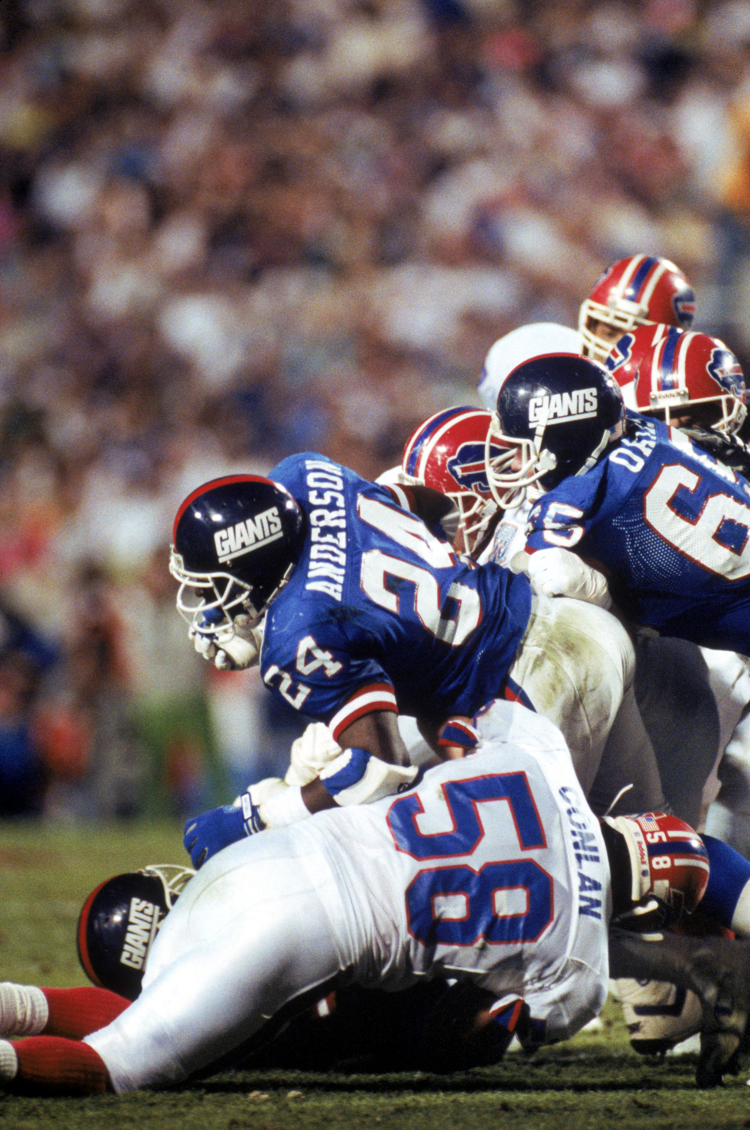 Former New York Giants running back Ottis OJ Anderson appears at