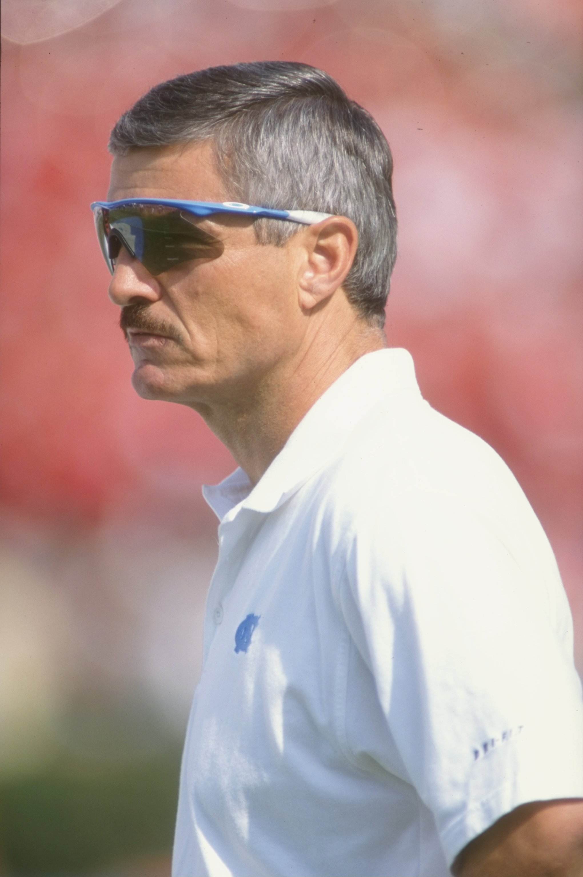 3 Oct 1998: Head coach Carl Torbush of the North Carolina Tar Heels looks on during the game against the Clemson Tigers at the Kenan Memorial Stadium in Chapel Hill, North Carolina. The Tar Heels defeated the Tigers 21-14. Mandatory Credit: Scott Hallera