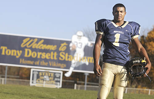 Tony Dorsett 33 Hopewell High School Vikings Dark Blue Football