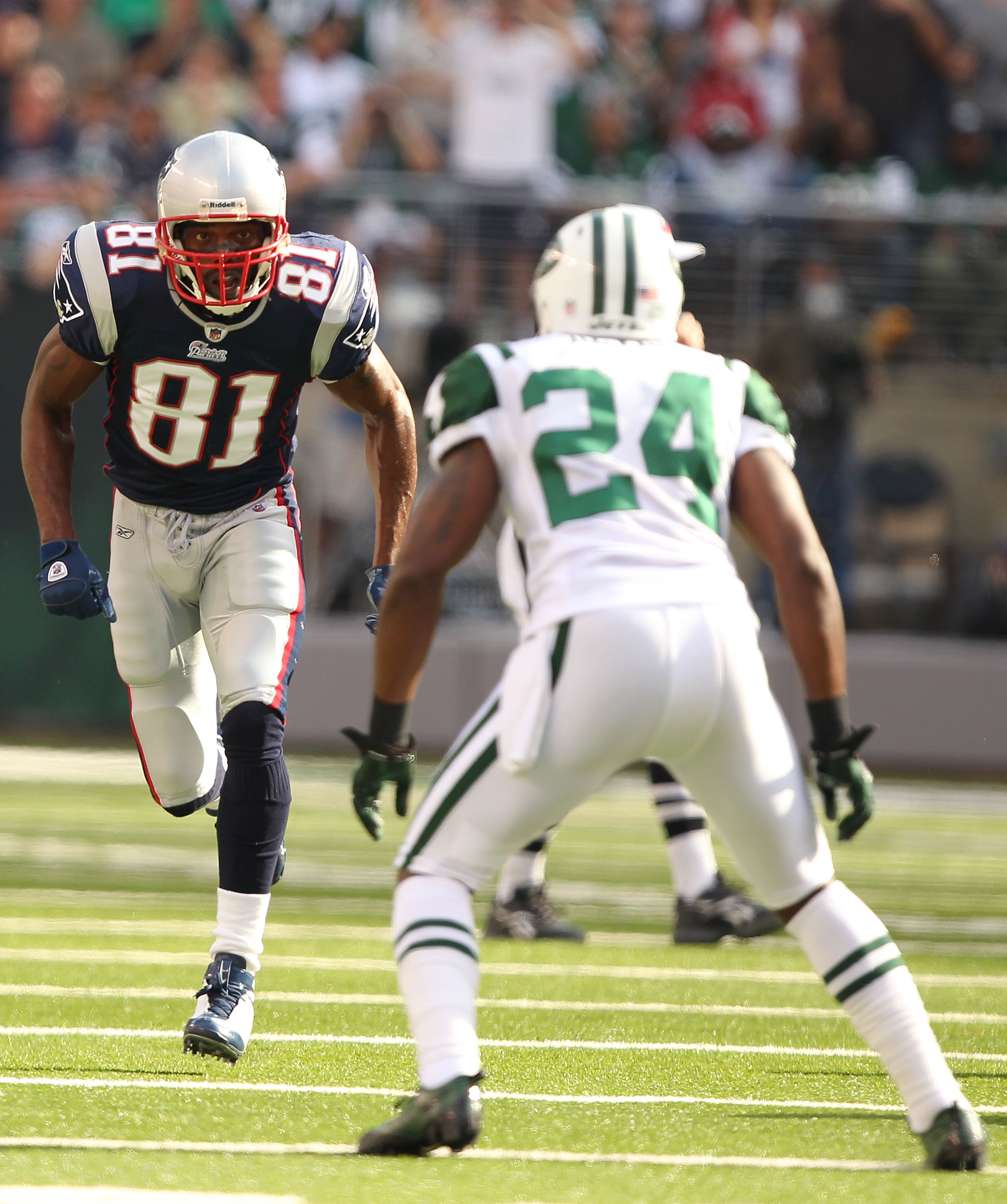 19 September 2010: New England Patriots tight end Aaron Hernandez (85)  during the Jets 28-14