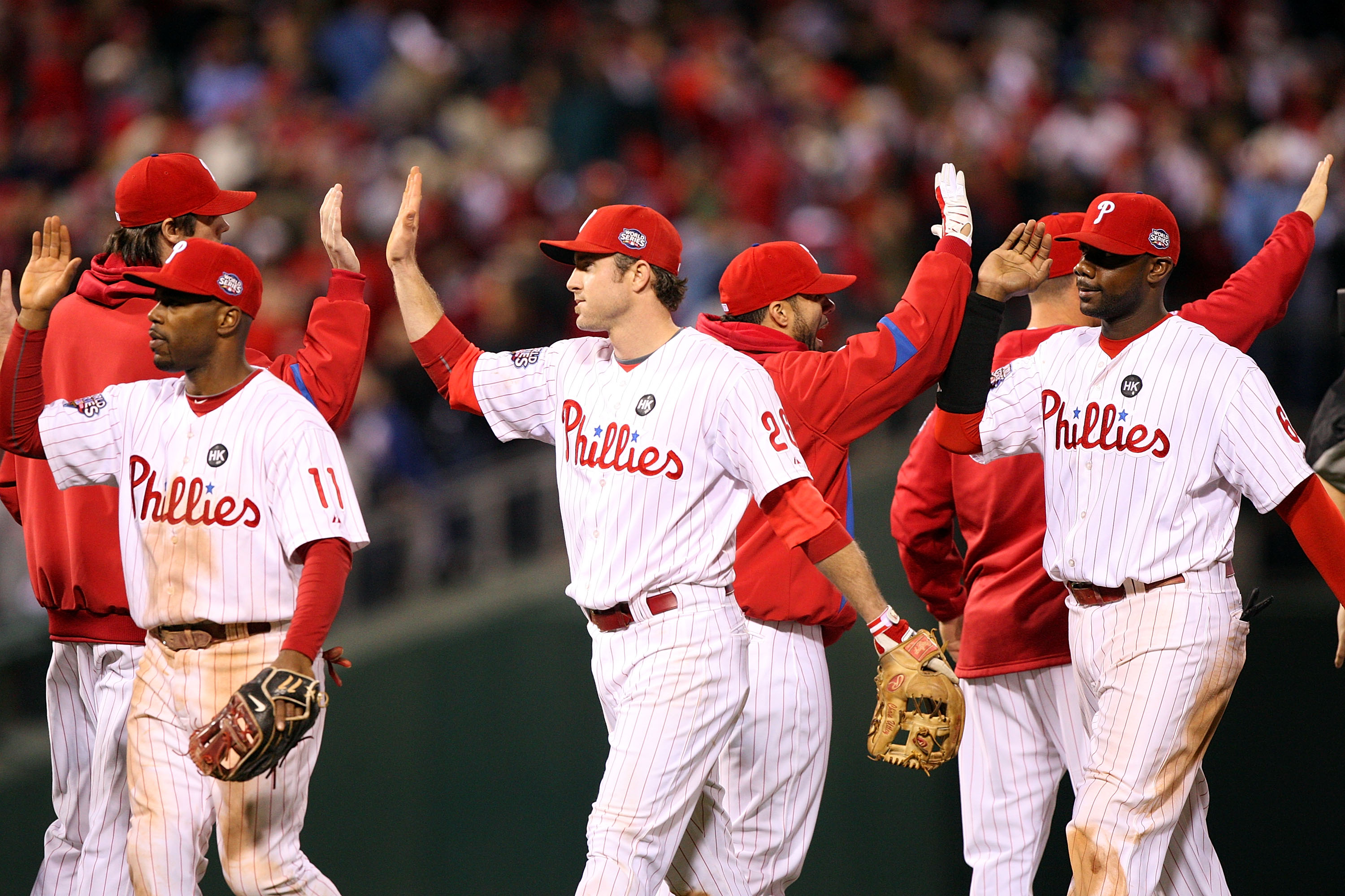 Ryan Howard, Chase Utley, Roy Halladay, Cole Hamels, Jimmy Rollins 2013  Philadelphia Phillies SATIN 8X10 Photo