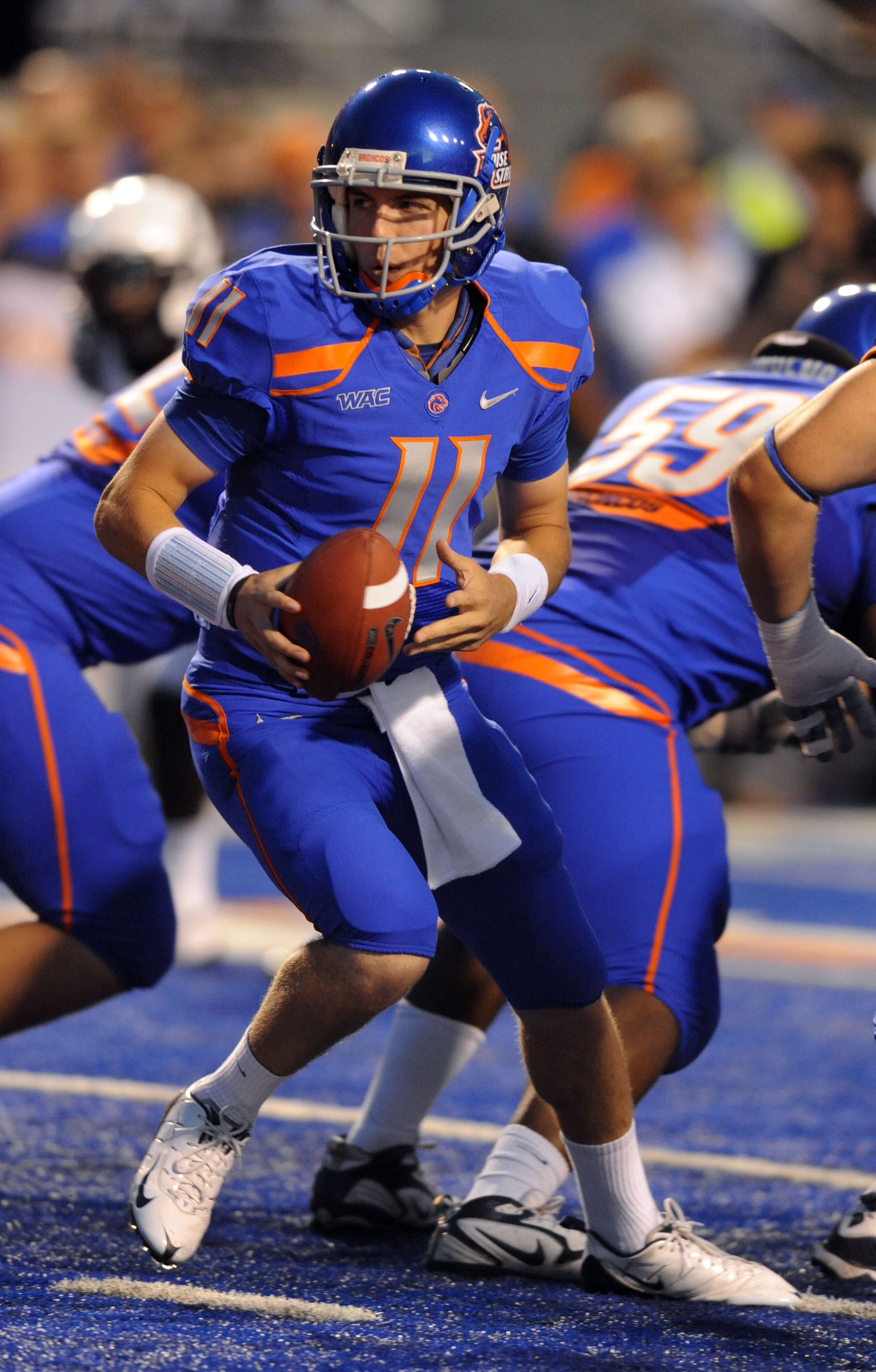 BOISE, ID - SEPTEMBER 3: Oregon Ducks head coach Chip Kelly looks on during pre-game warm-ups before the game against the Boise State Broncos on September 3, 2009 in Boise, Idaho. (Photo by Steve Dykes/Getty Images)