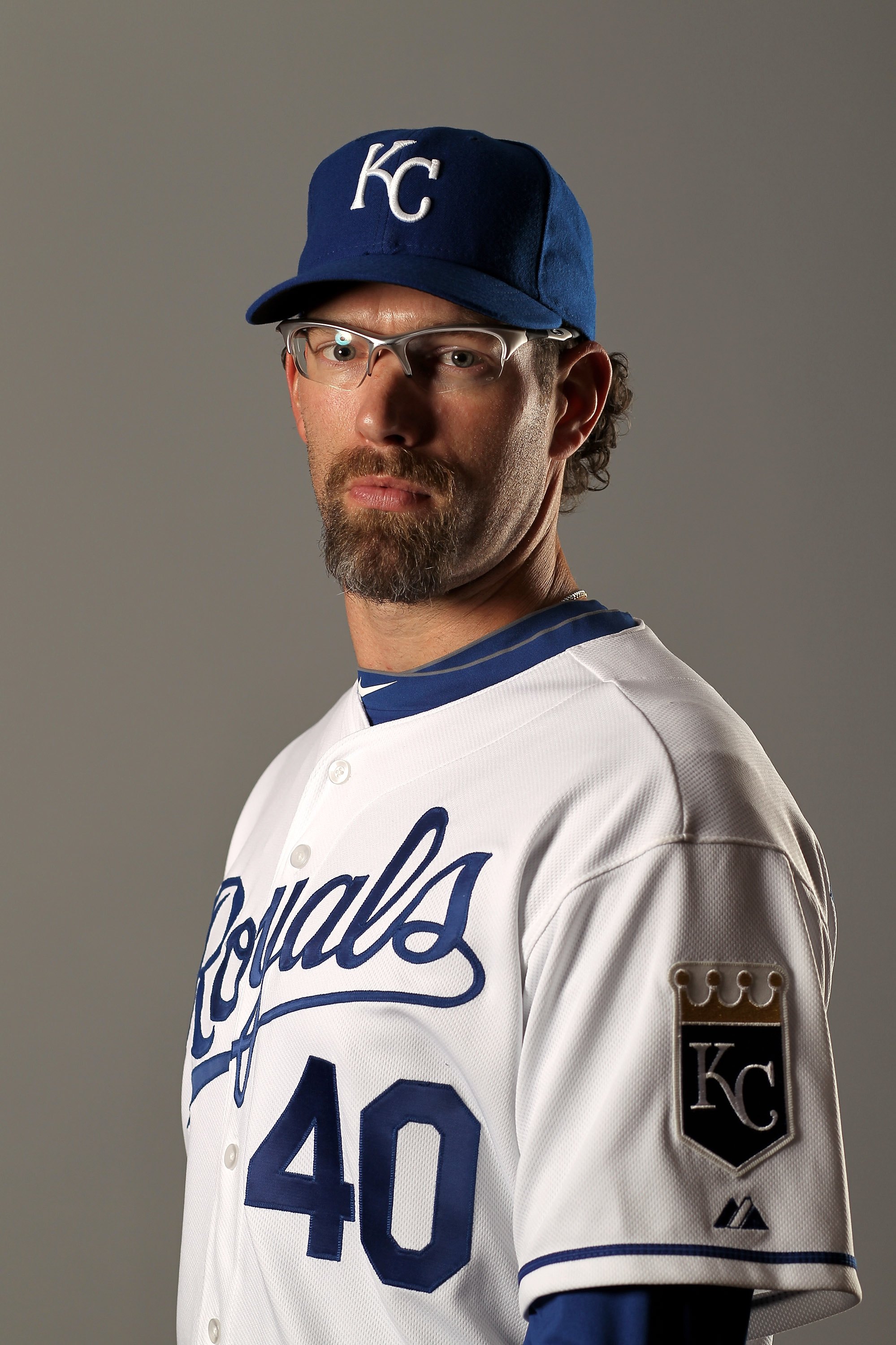 SURPRISE, AZ - FEBRUARY 26:  Kyle Farnsworth of the Kansas City Royals poses during photo media day at the Royals spring training complex on February 26, 2010 in Surprise, Arizona.  (Photo by Ezra Shaw/Getty Images)