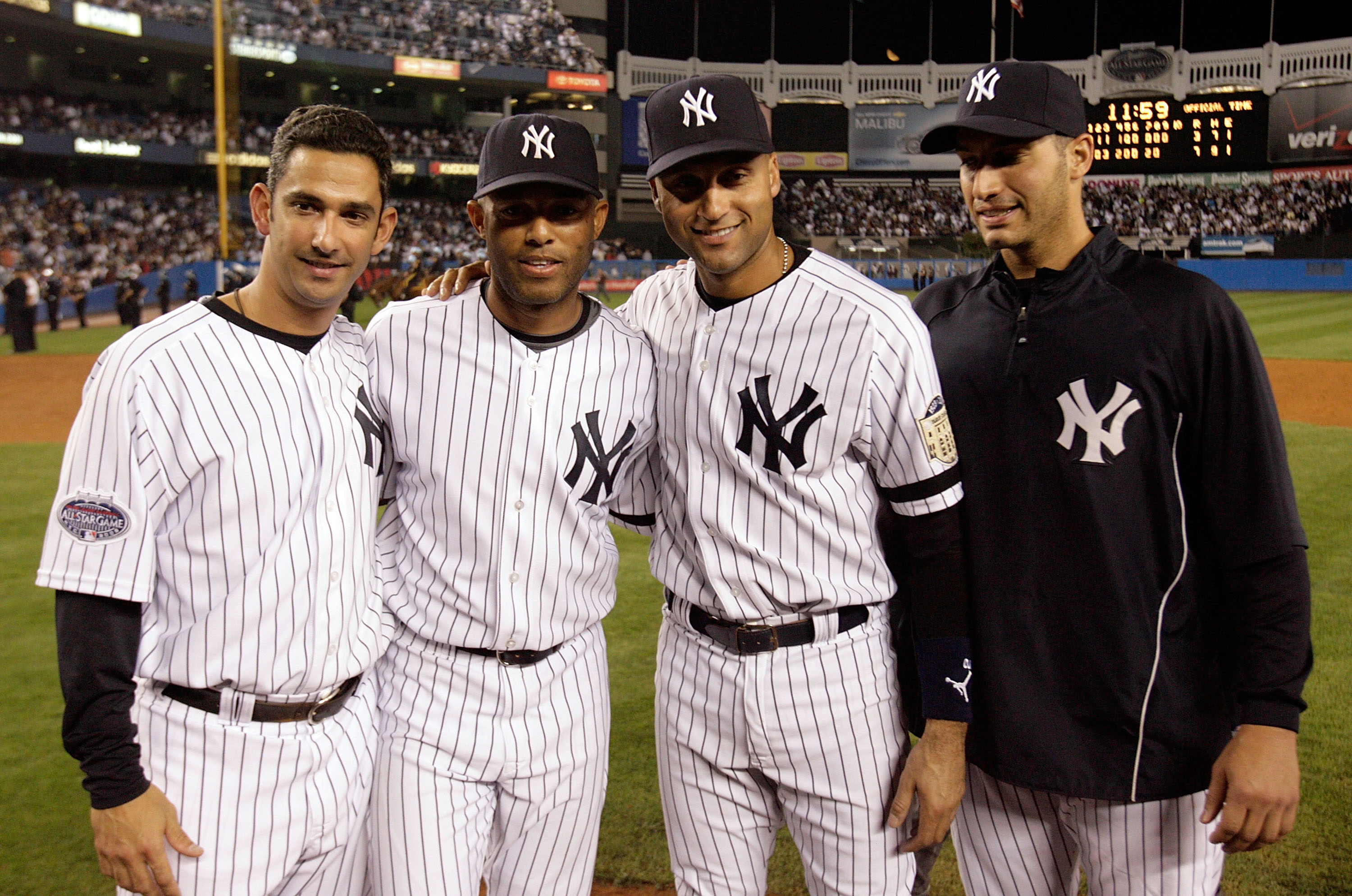 Hideki Matsui and Derek Jeter by Chris Mcgrath