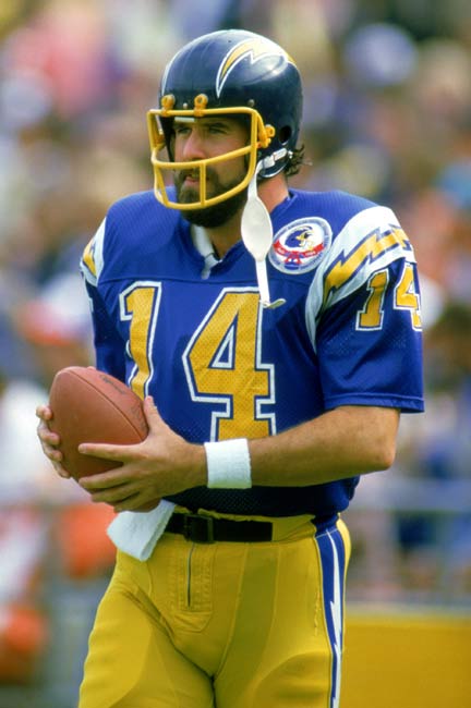 Dan Fouts Signed Chargers Navy Throwback Riddell Full Size Speed