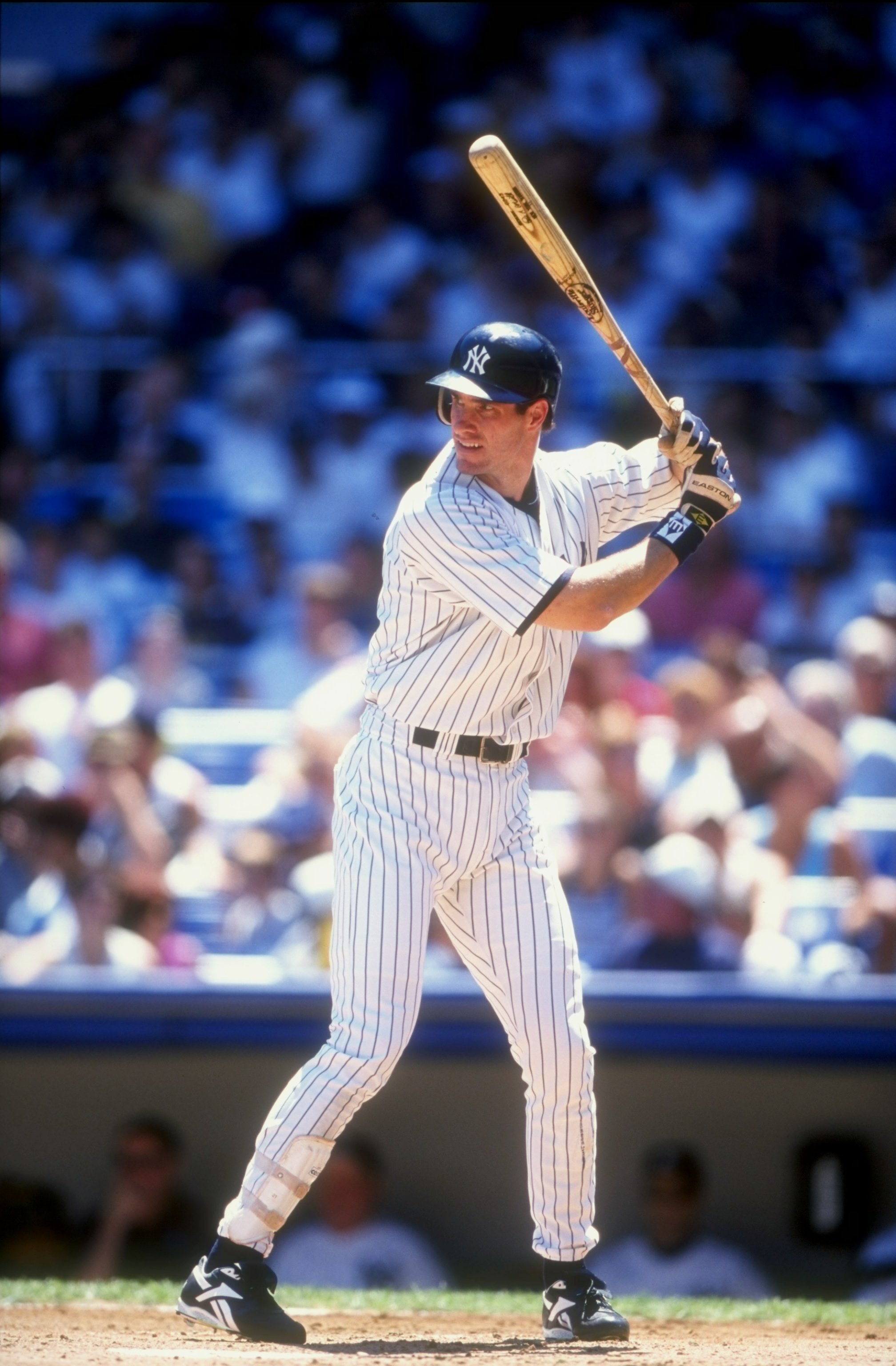 26 Jul 1998:  Outfielder Paul O''Neill #21 of the New York Yankees in action during a game against the Chicago White Sox at the Yankee Stadium in the Bronx, New York. The Yankees defeated the White Sox 6-3. Mandatory Credit: David Seelig  /Allsport