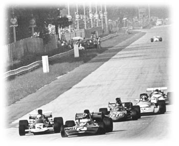 Five cars finish win a second, Monza 1971