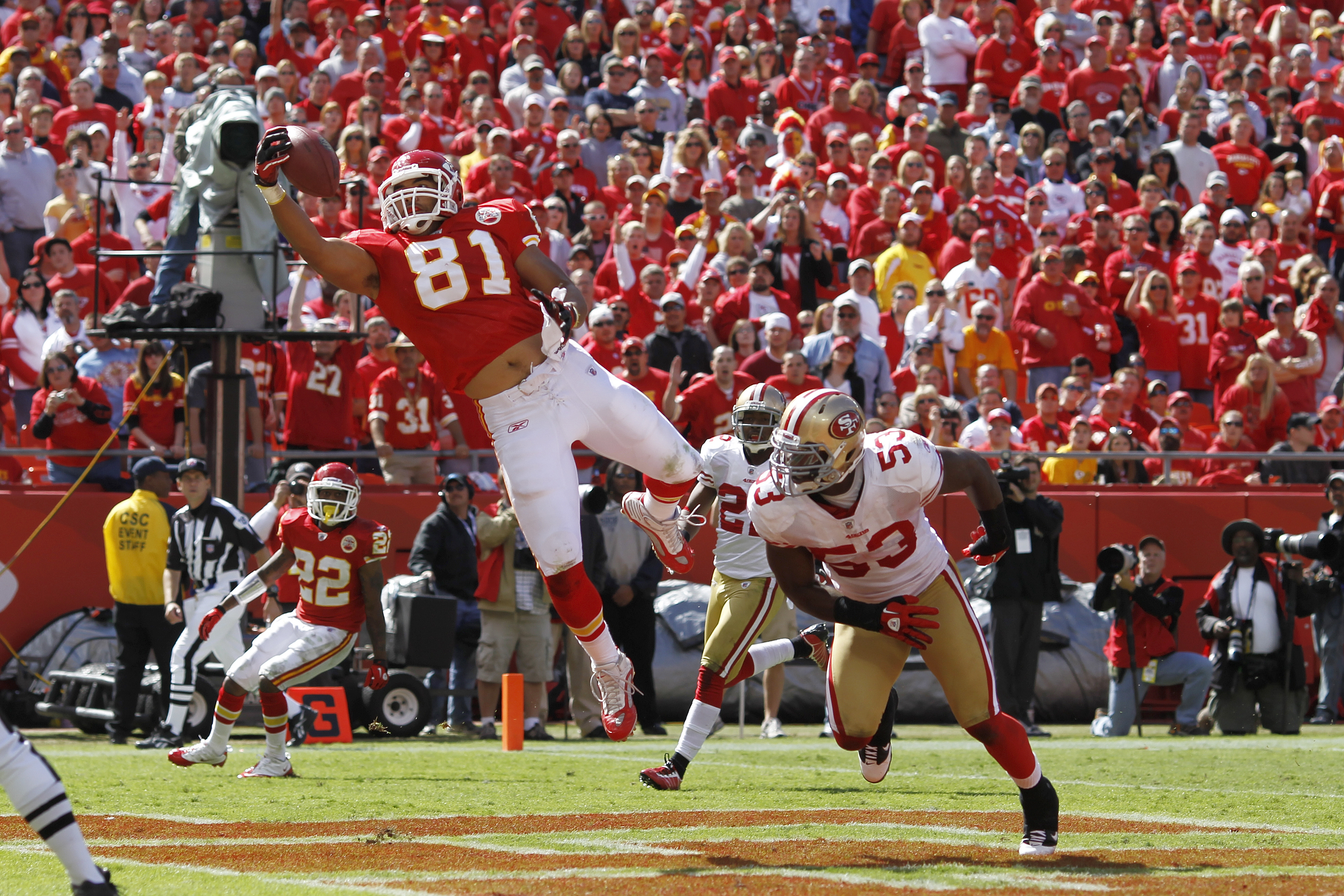 Kansas City Chiefs quarterback Brodie Croyle limps off the field in the  second quarter after suffering a season-ending knee injury against the  Tennessee Titans. The Titans defeated the Chiefs, 34-10, at Arrowhead