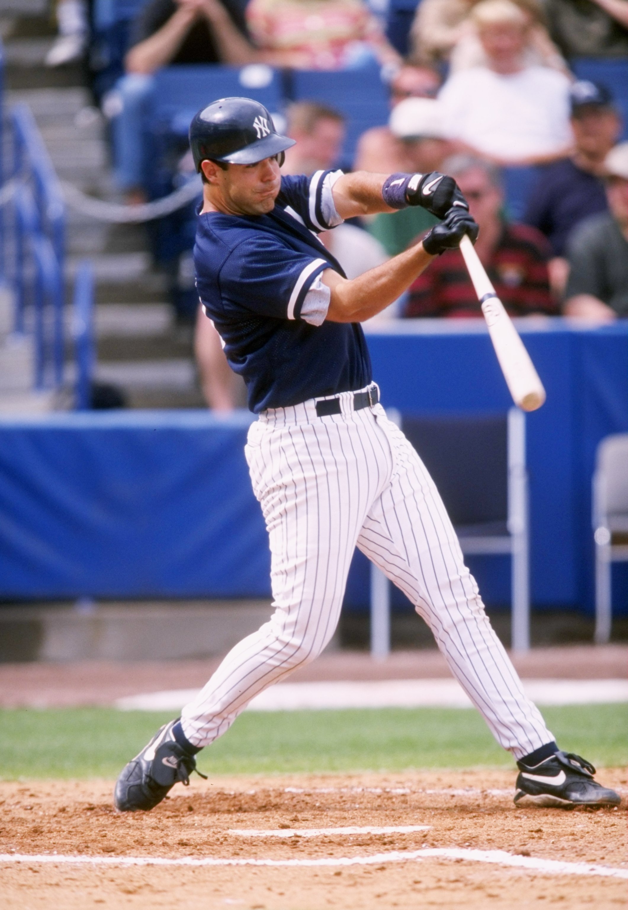 28 Feb 1998: Mike Lowell #80 of the New York Yankees in action during a spring training game against the Pittsburgh Pirates at the Legends Field in Tampa, Florida. The Yankees defeated the Pirates 10-0.