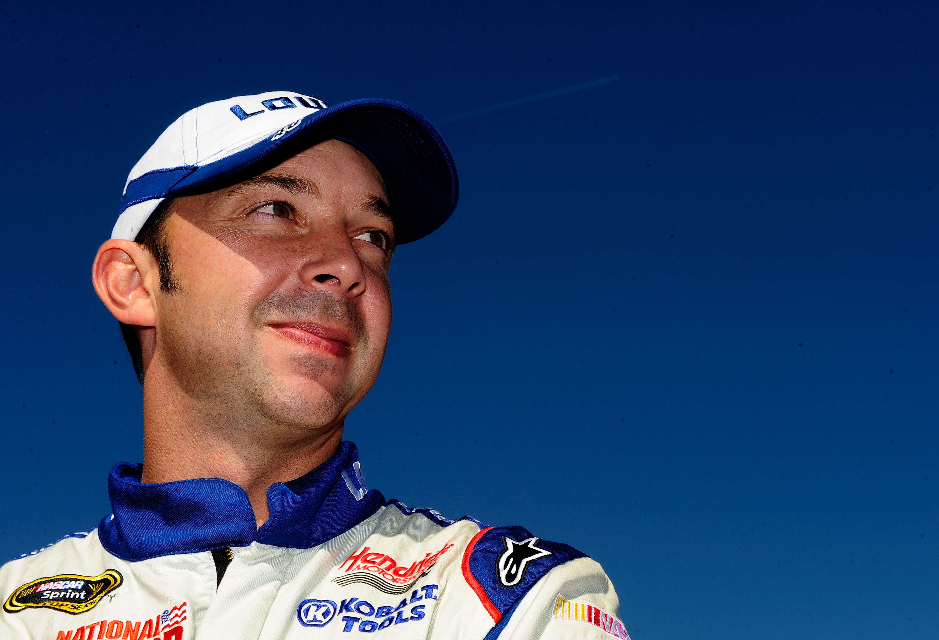 KANSAS CITY, KS - OCTOBER 03:  Chad Knaus, crew chief for Jimmie Johnson, driver of the #48 Lowe's Chevrolet, stands during prerace for the NASCAR Sprint Cup Series Price Chopper 400 on October 3, 2010 in Kansas City, Kansas.  (Photo by Rusty Jarrett/Gett