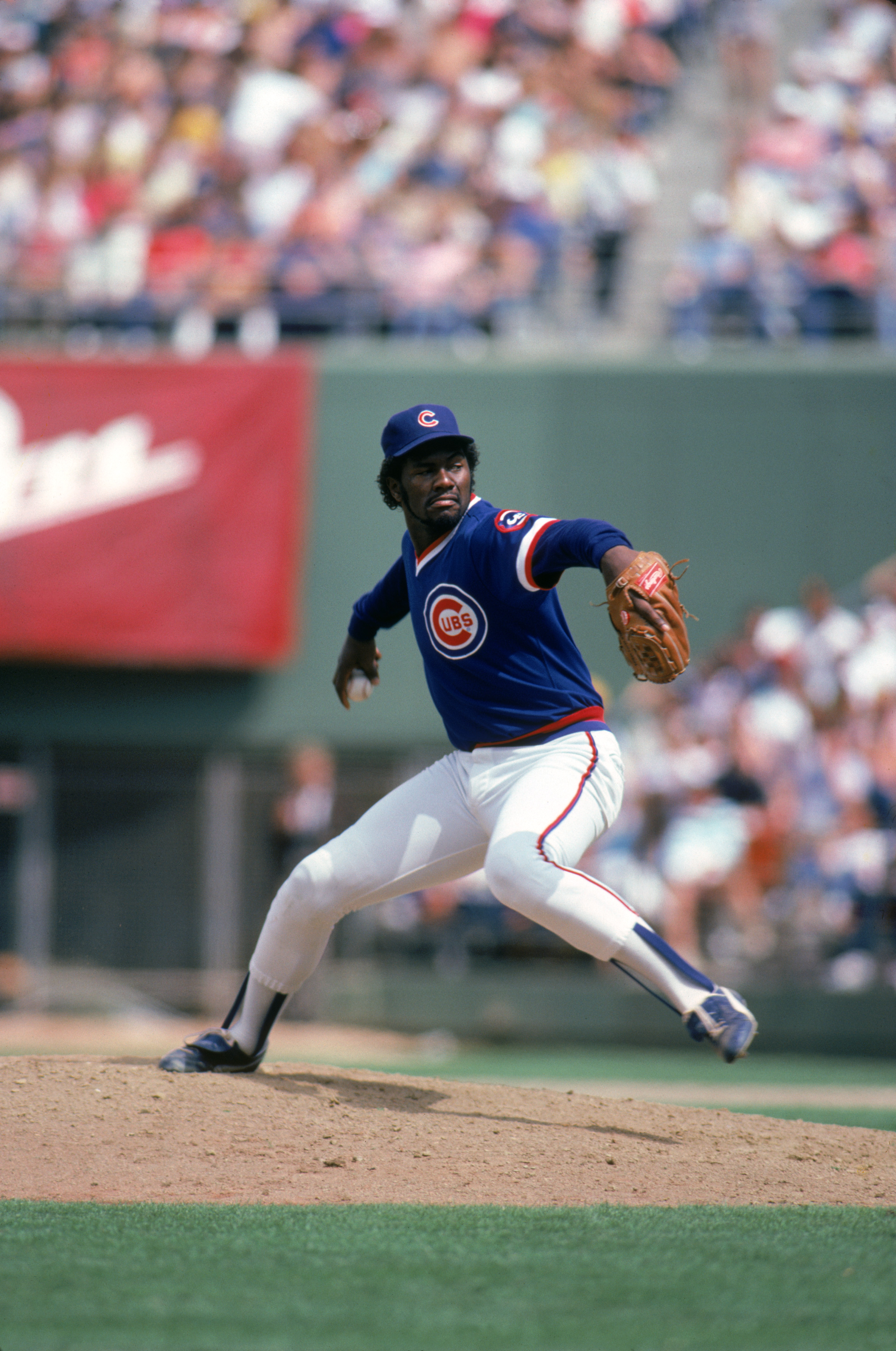 Montreal Expos Andre Dawson cuts at a ball thrown by a pitching