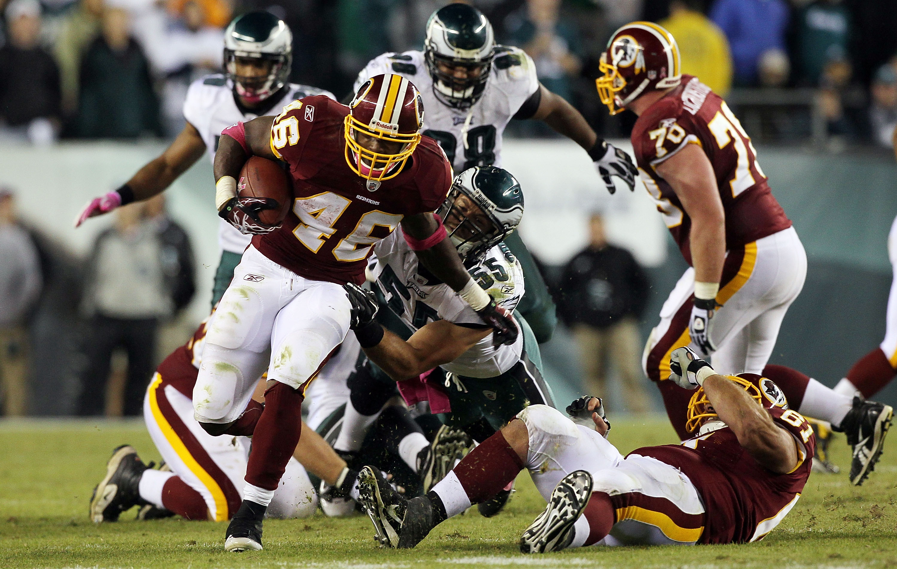 handstand – Clinton Portis – Washington Redskins