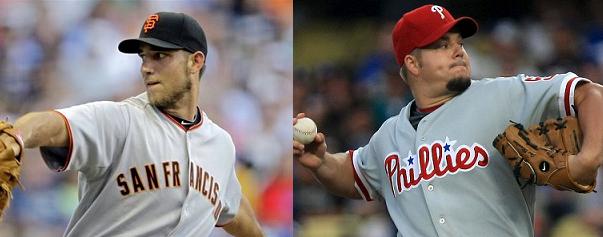 MLB Playoffs 2010: Tim Lincecum of the San Francisco Giants and Roy  Halladay of the Philadelphia Phillies bring the same substance but vastly  different styles to Game 1 of the NLCS - ESPN