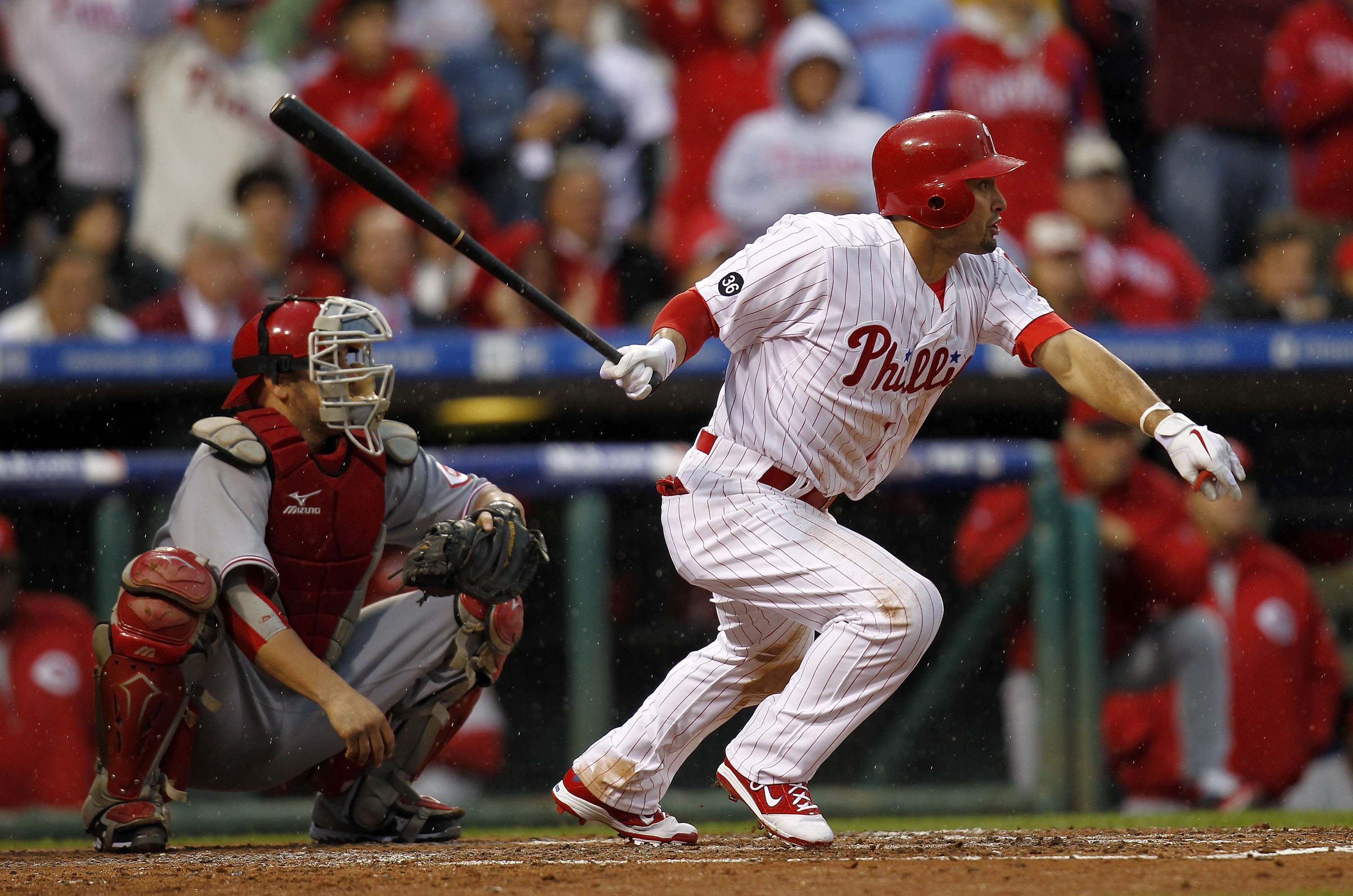 April 27, 2010; San Francisco, CA, USA; Philadelphia Phillies second  baseman Chase Utley (26) before the game against the San Francisco Giants  at AT&T Park. San Francisco defeated Philadelphia 6-2 Stock Photo - Alamy