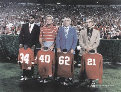 UGA Football Retired Jersey Ceremony Art Photo Herschel Walker