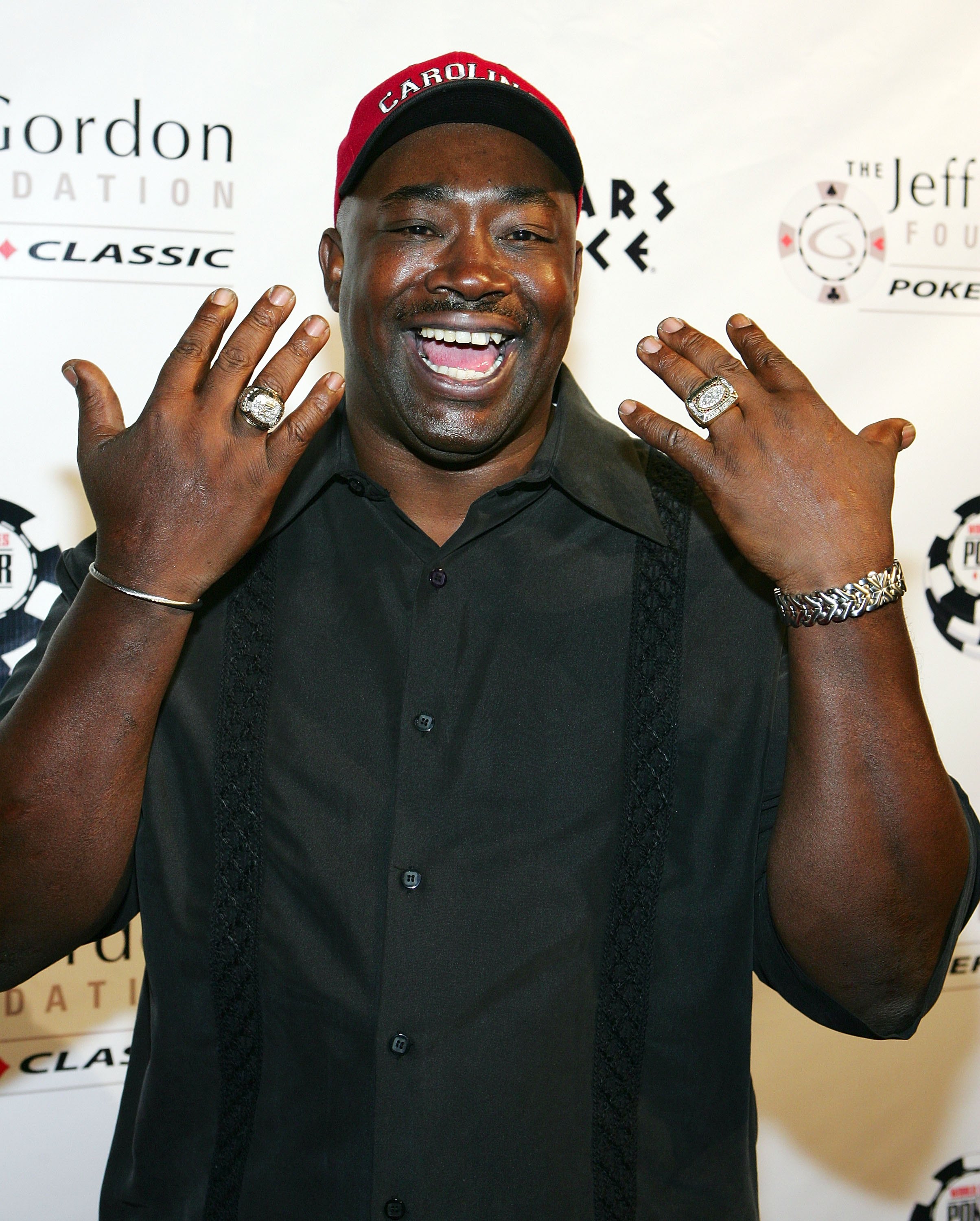 LAS VEGAS, NV - MARCH 08:  Former NFL player and Heisman Trophy winner George Rogers arrives at the Jeff Gordon Foundation Poker Classic at Caesars Palace Marsh 8, 2006 in Las Vegas, Nevada. The foundation benefits several charities dedicated to helping c