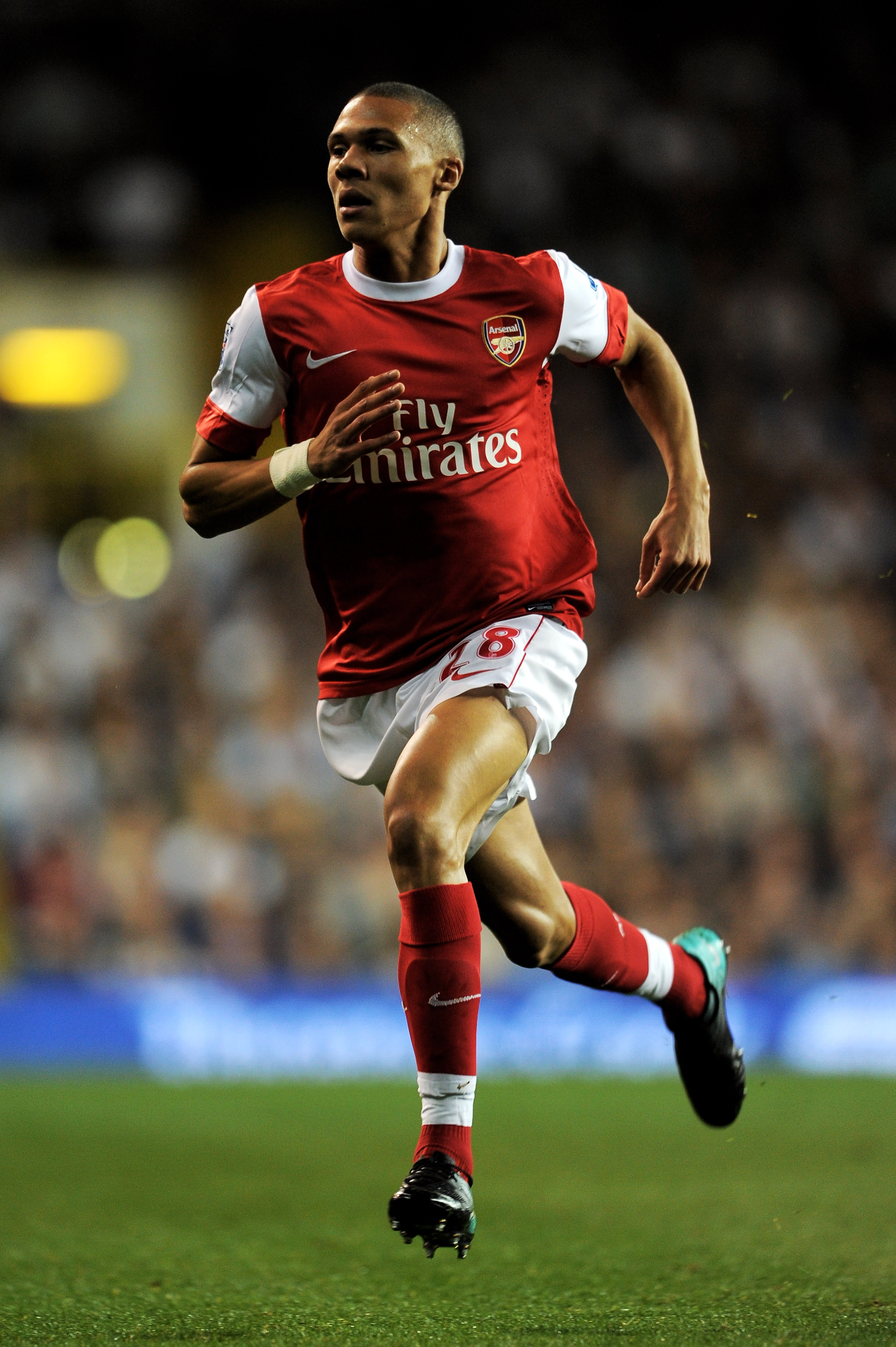 LONDON, ENGLAND - SEPTEMBER 21:  Kieran Gibbs of Arsenal in action during the Carling Cup third round match between Tottenham Hotspur and Arsenal at White Hart Lane on September 21, 2010 in London, England.  (Photo by Michael Regan/Getty Images)