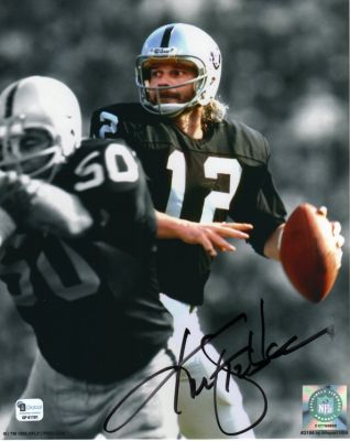 Men's Las Vegas Raiders Ken Stabler Majestic Black Hall of Fame Eligible  Receiver III Name &