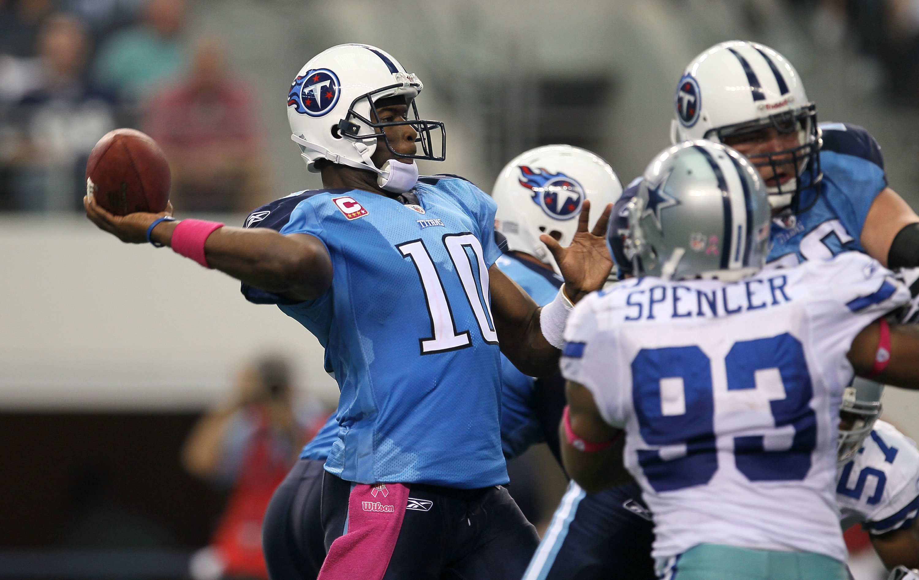 Tennessee's Vince Young has done a good job of leading the run-first Titans' offense