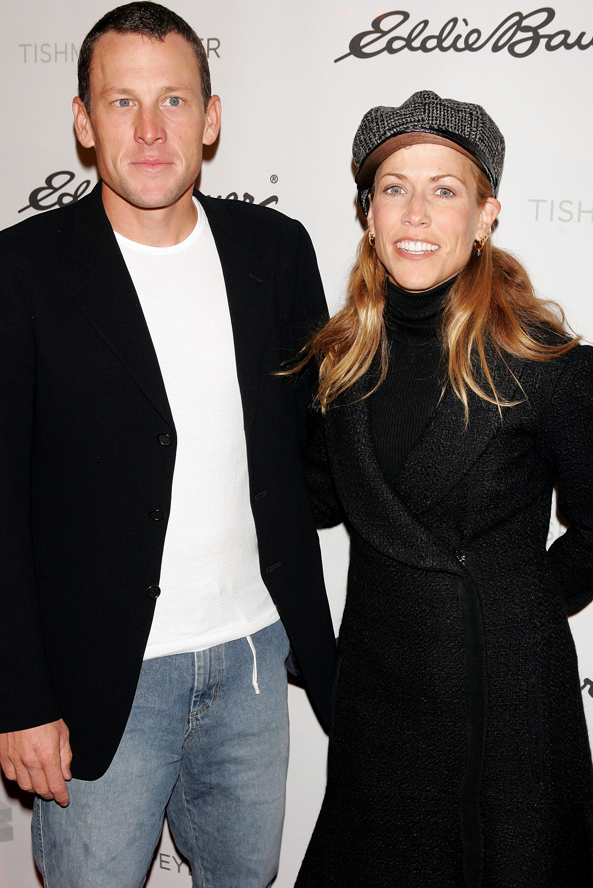 NEW YORK - OCTOBER 20:  Musician Sheryl Crow and fiance cyclist Lance Armstrong arrive at the opening night party for the Rockefeller Center Ice Skating Rink on October 20, 2005 in New York City.  (Photo by Scott Gries/Getty Images)