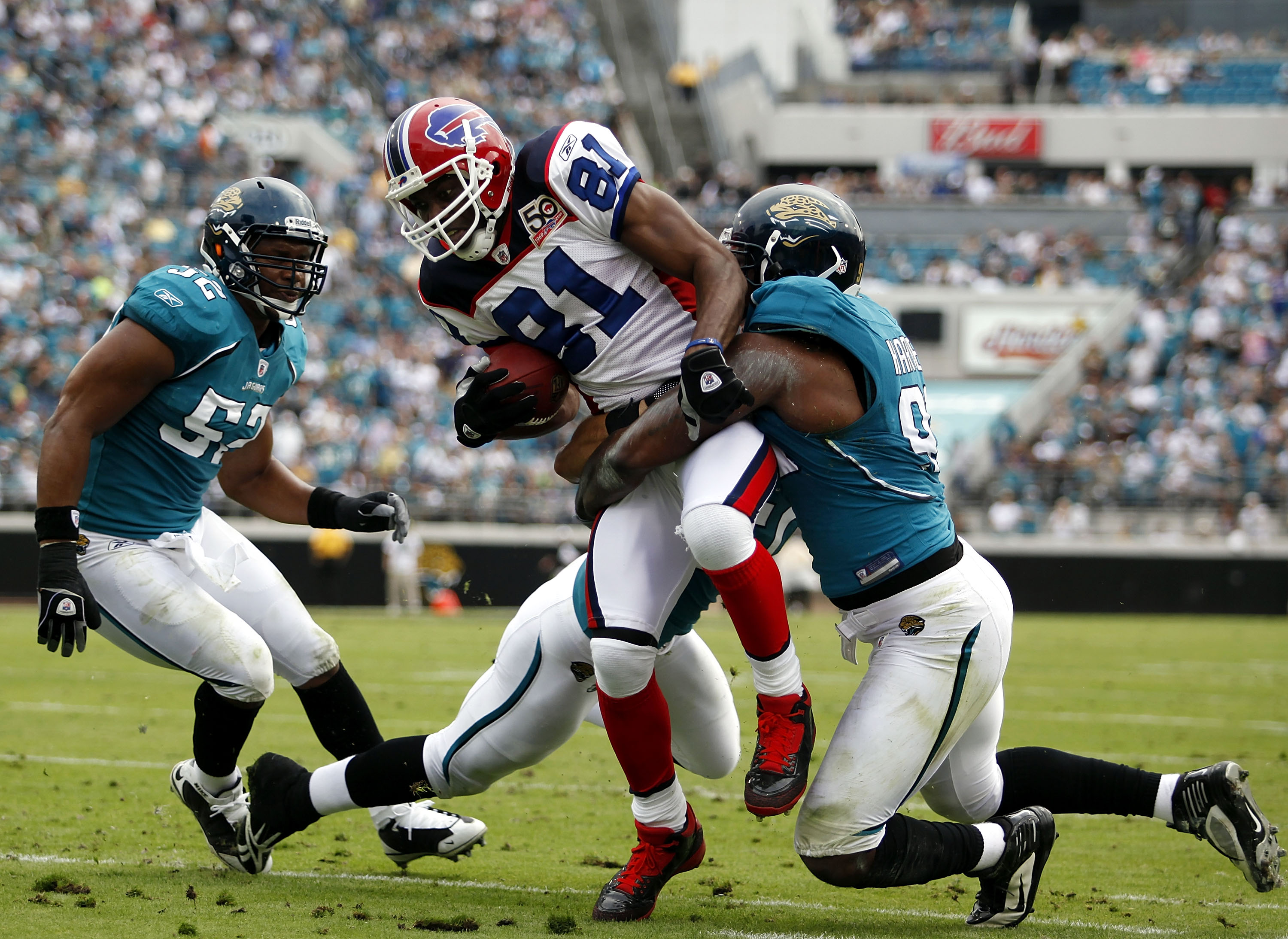 Buffalo Bills Wide Receiver Terrell Owens (81) walks off field after failed  4th down conversion in this NFL football game between the Buffalo Bills and  Jacksonville Jaguars at Municipal Stadium in Jacksonville