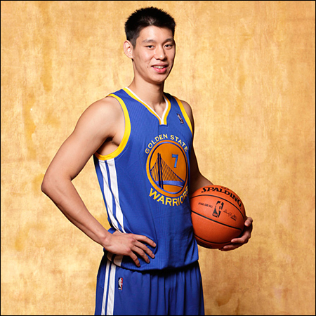 Golden State Warriors Jeremy Lin Adidas Basketball Jersey, Size