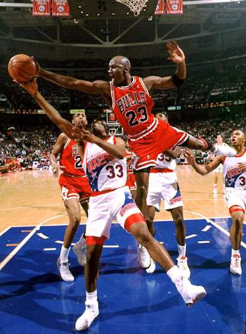 Michael Jordan was one of the top shot-blocking guards of all-time