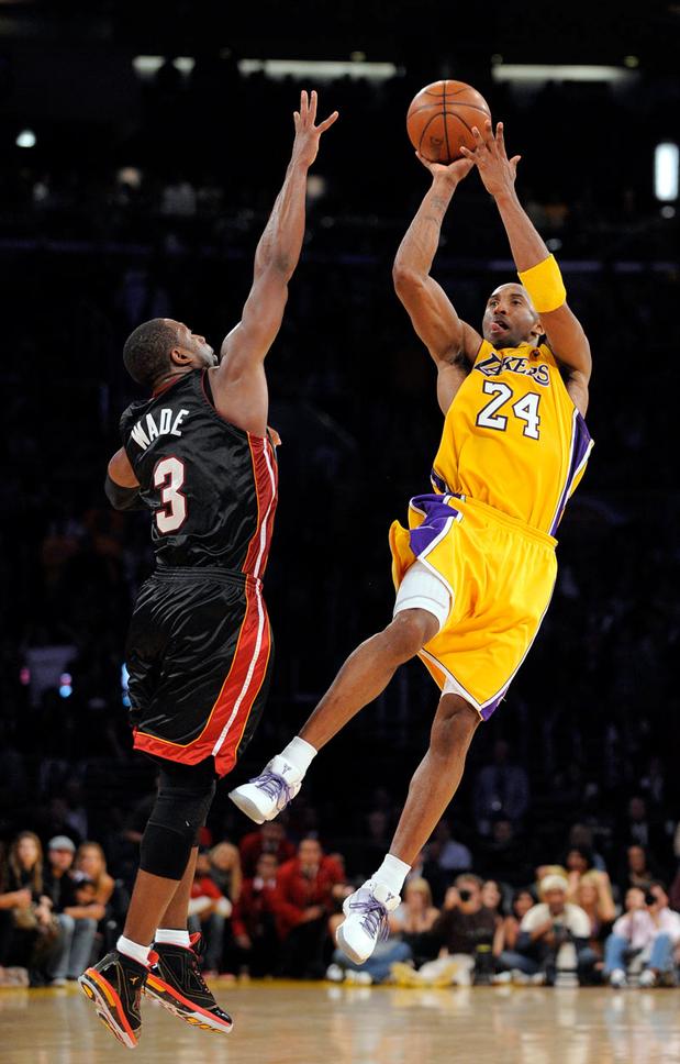 Kobe hitting a game-winner against the Miami Heat last season